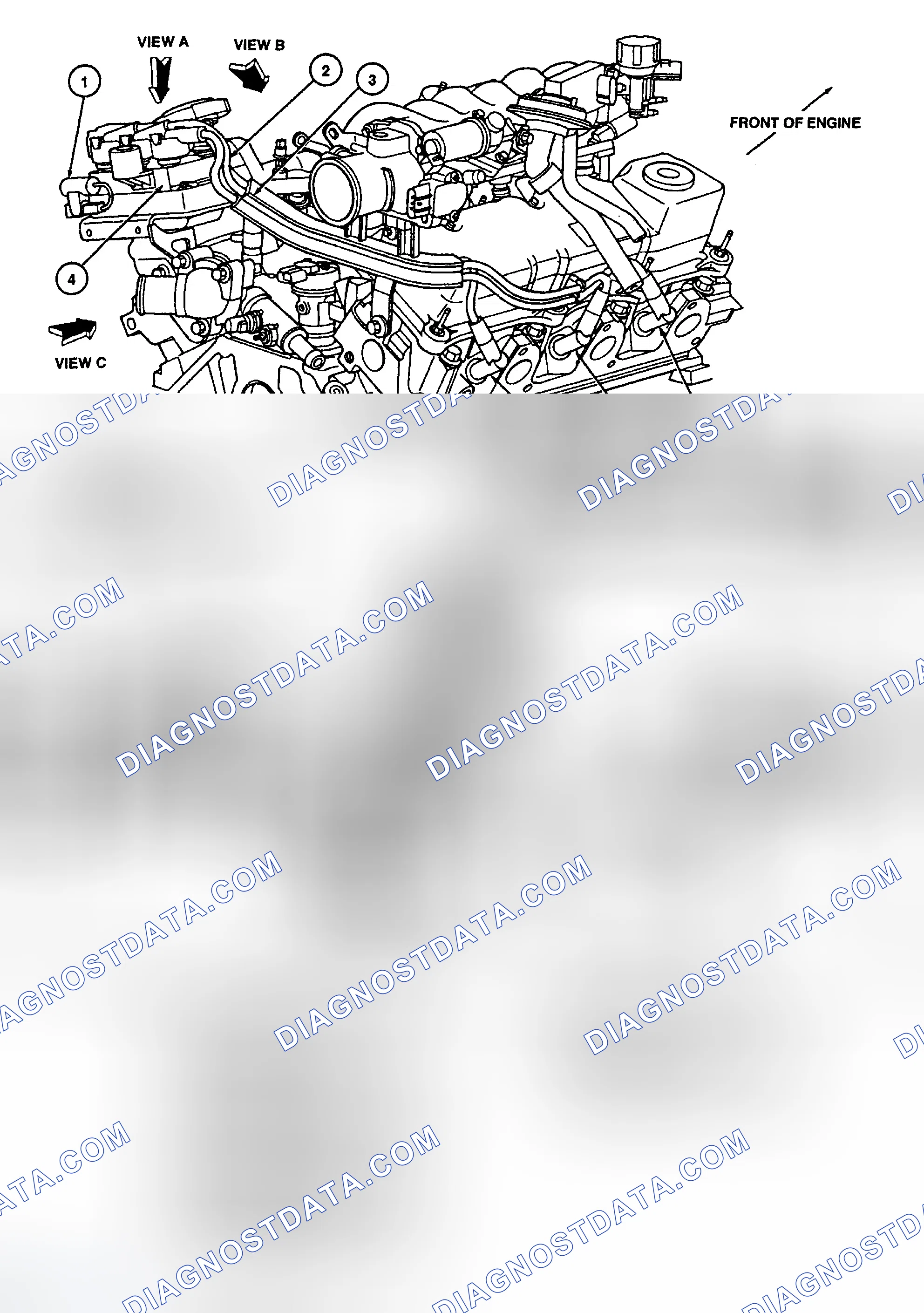 Scheme 2: Spark Plug Wire Routing (3.0L - VIN "U" & "2" Flex Fuel)