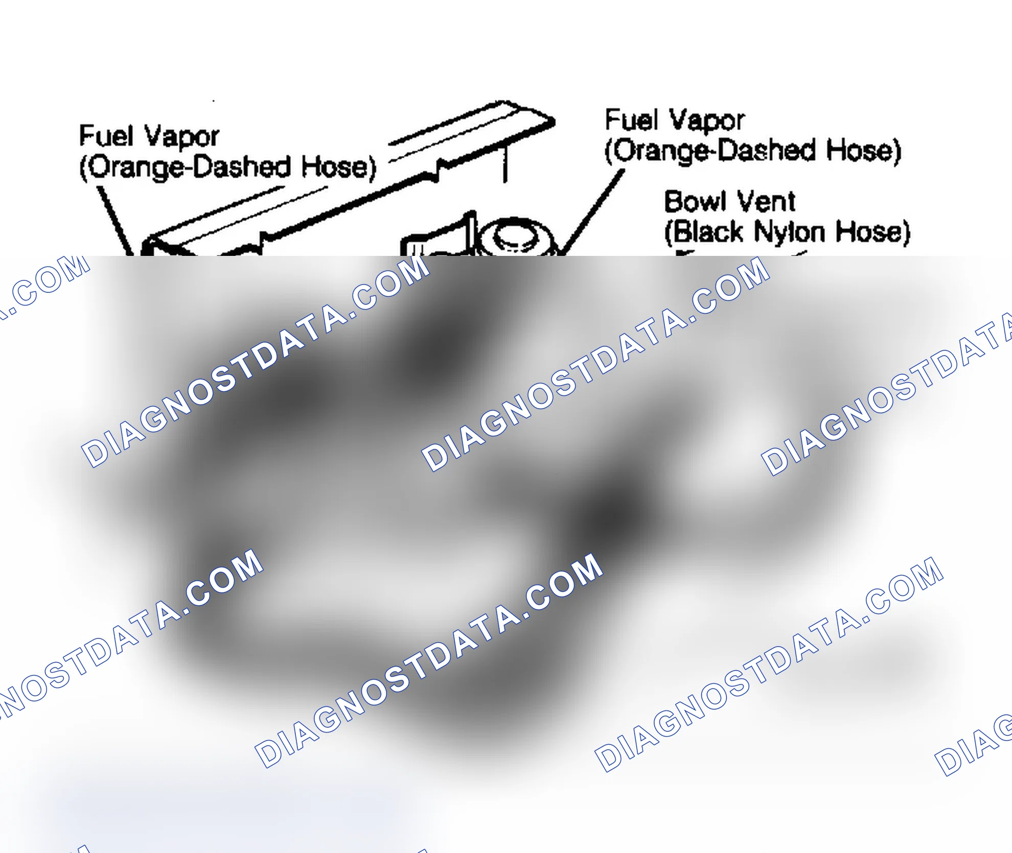 Scheme 42: Typical Vapor Hose Routing for Dual Canister ("B" Models)