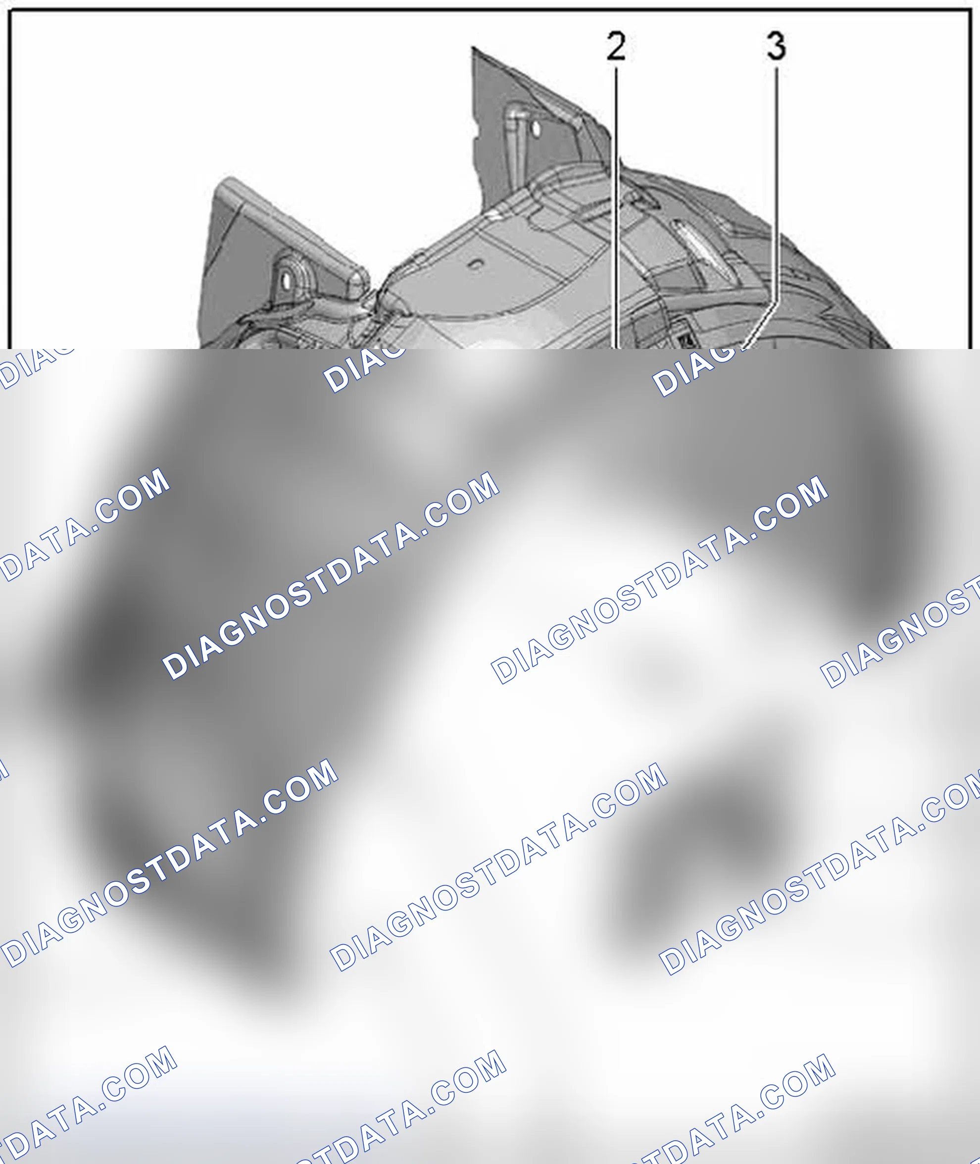 Scheme 19: FRONT WHEEL HOUSING LINERS ASSEMBLY OVERVIEW - AUDI RS 5