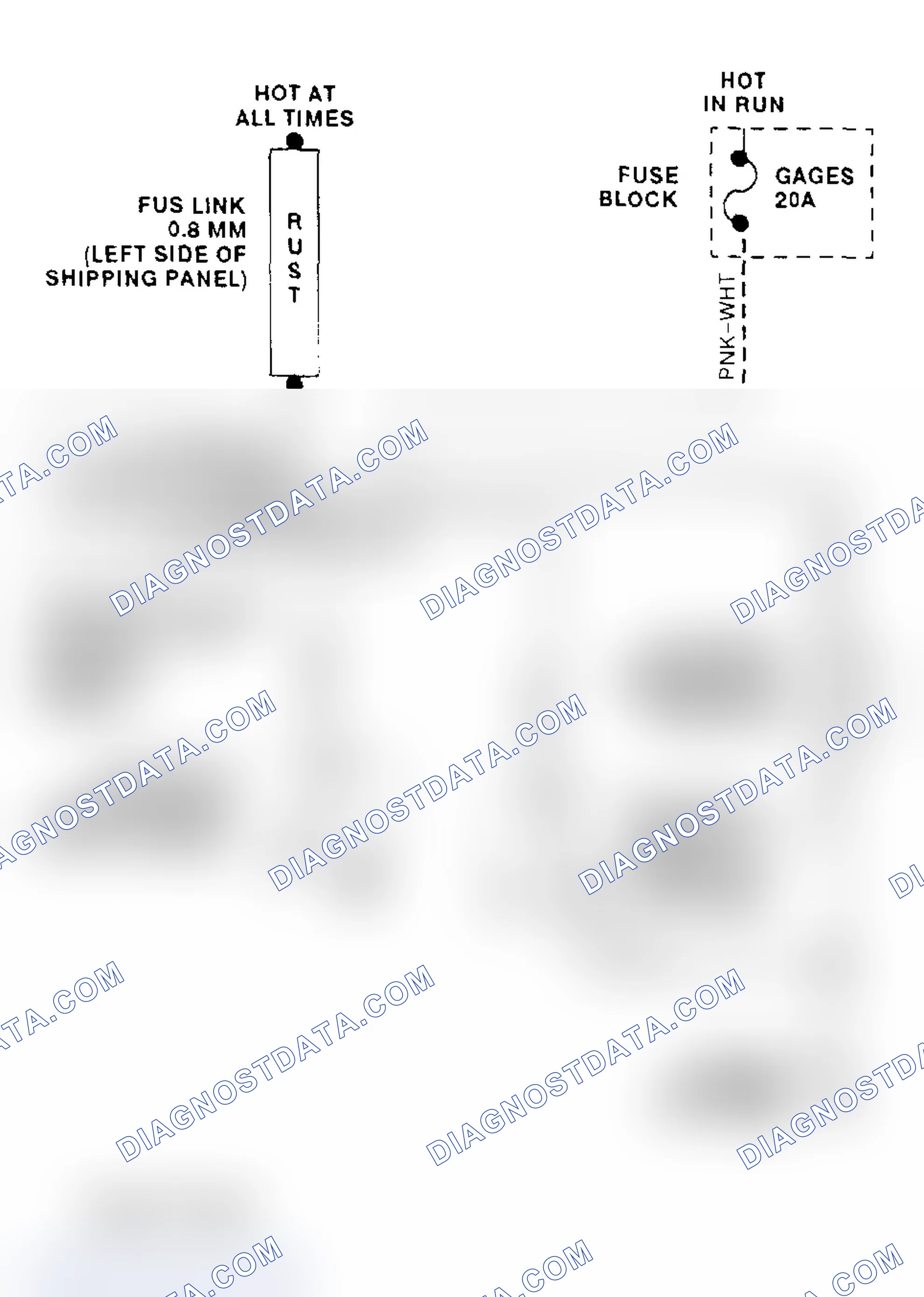 Scheme 6: Cooling Fan Circuit Wiring Diagram ("P" Series - 7.4L VIN N)
