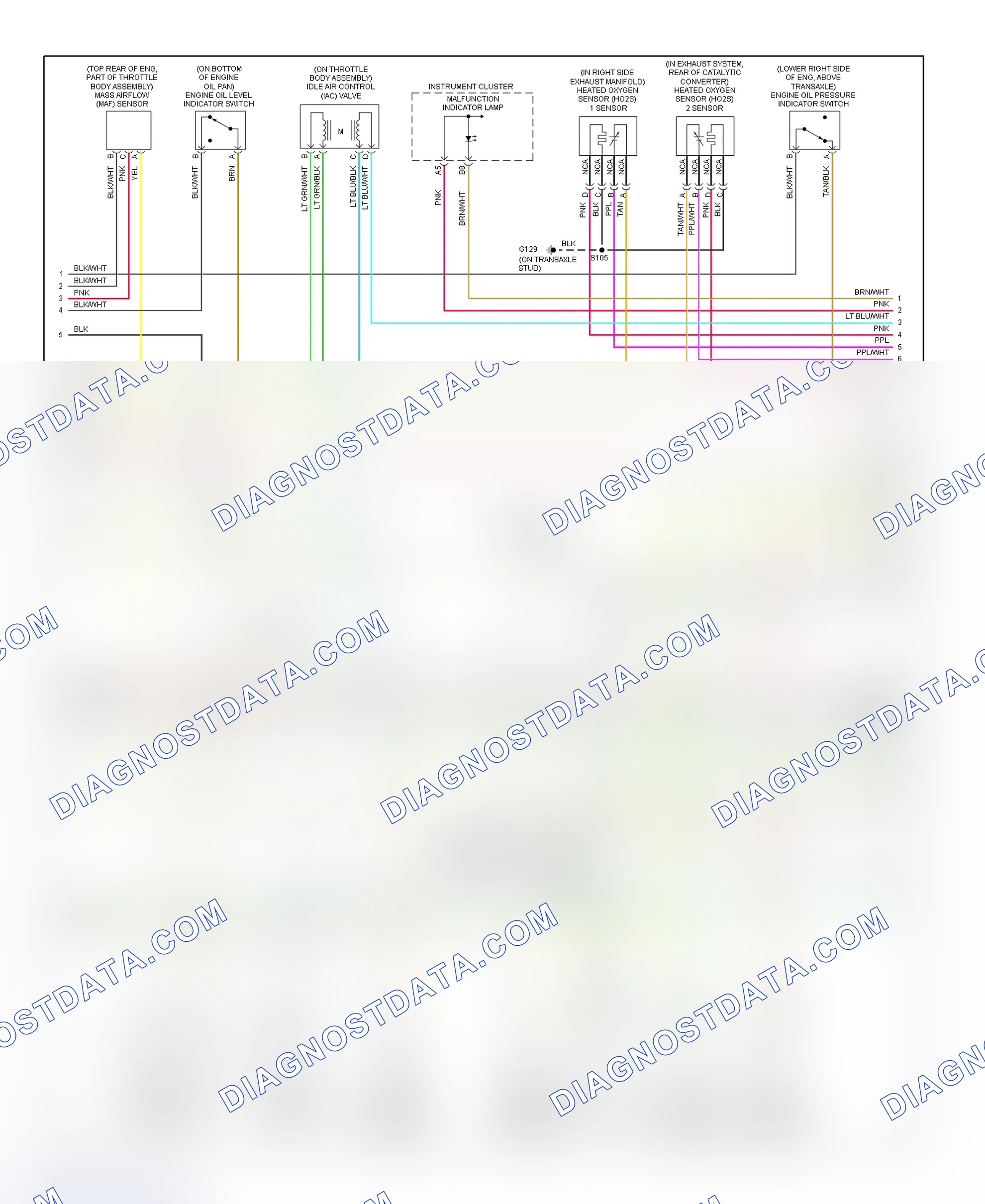 Scheme 128: PCM Wiring Diagram (Intrigue - 3.8L - 3 Of 4)