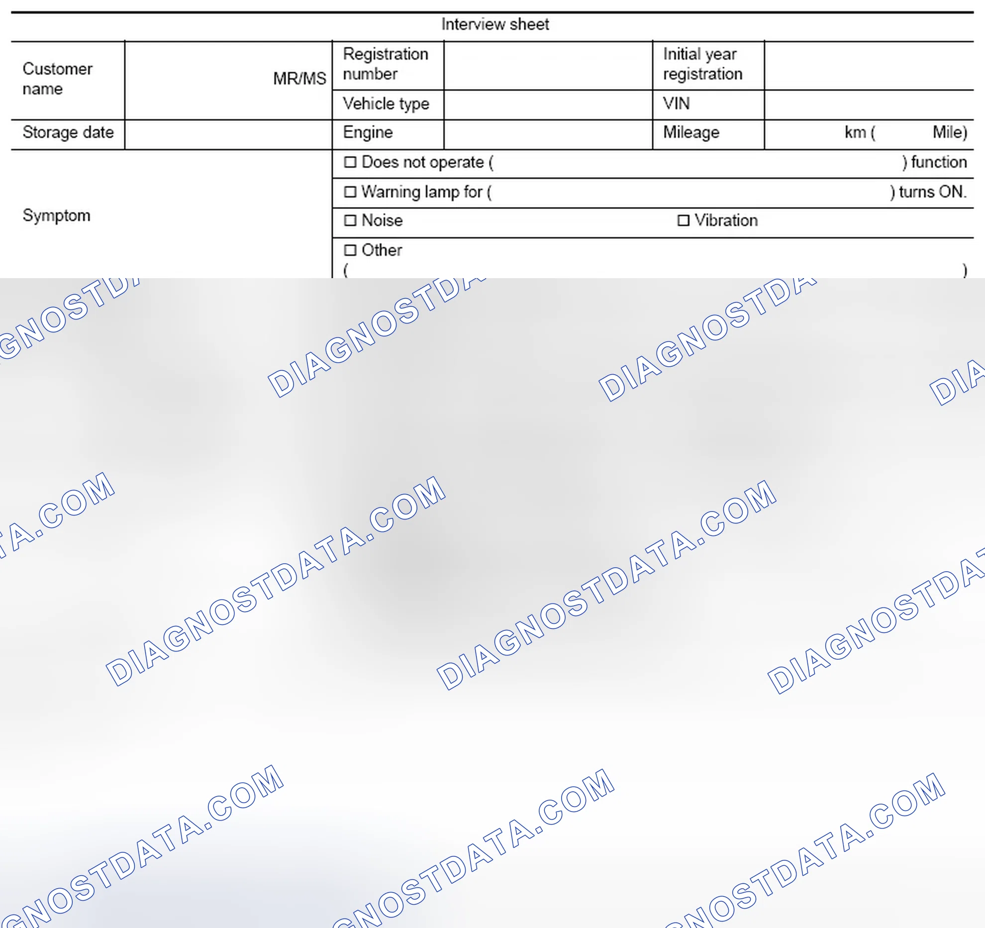 Scheme 9: INTERVIEW SHEET SAMPLE
