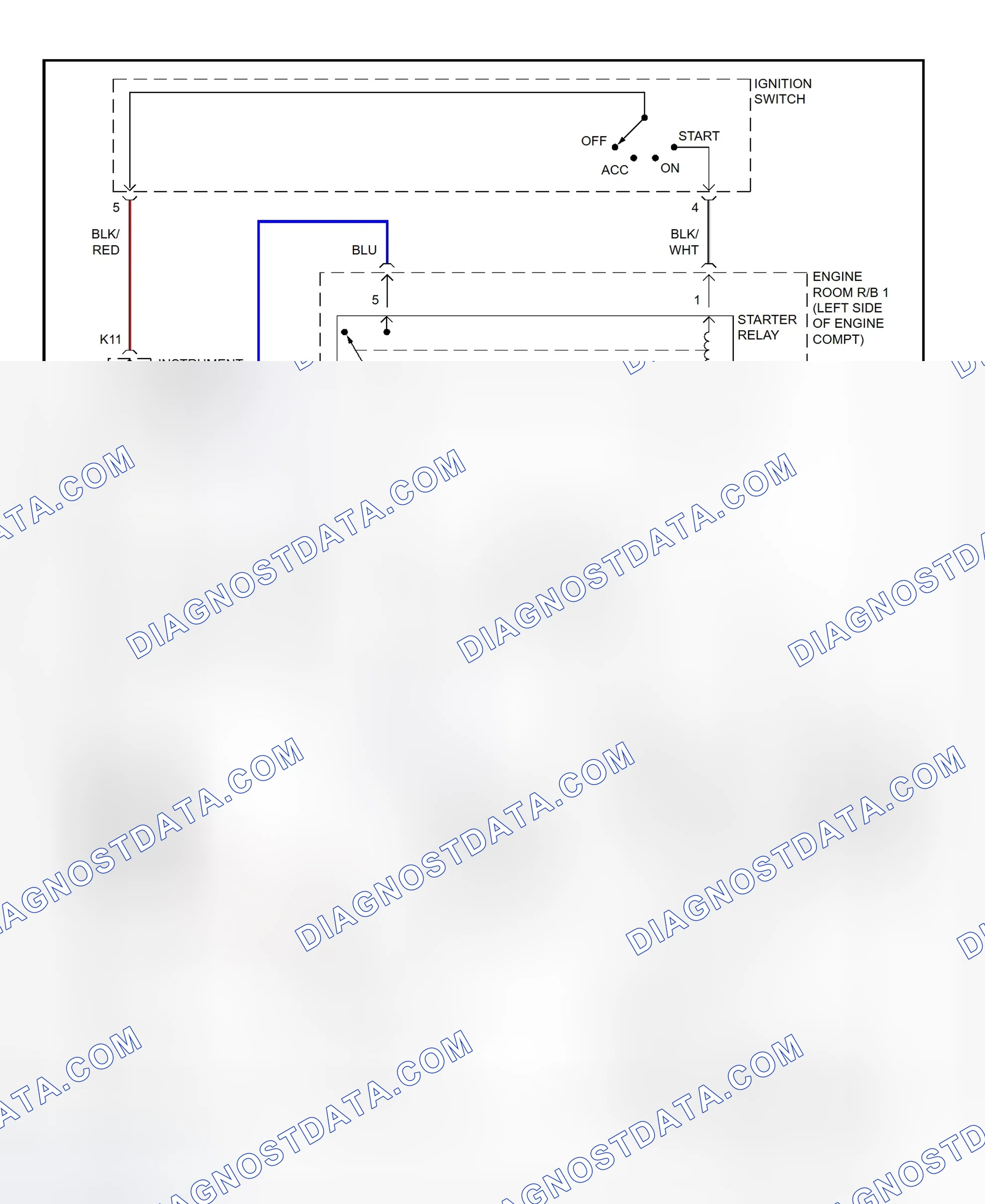 Fig. 23: Starting System Wiring Diagram (Celica)