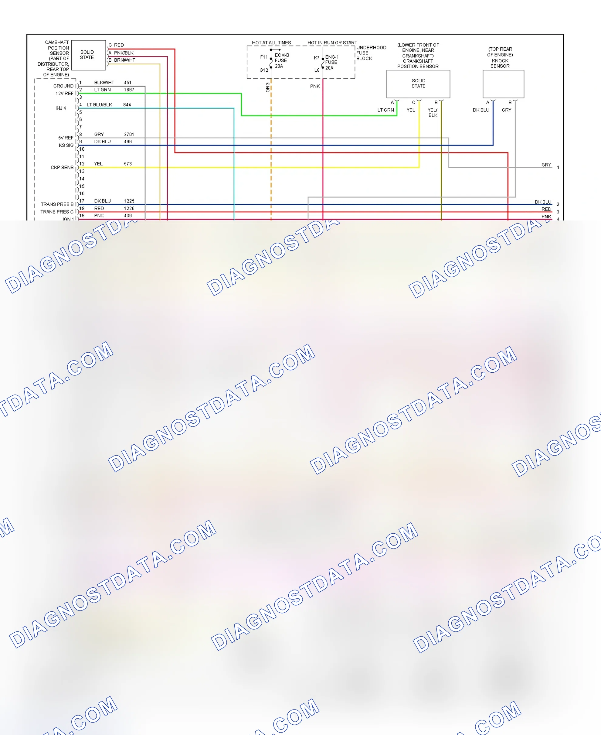 Scheme 119: PCM Wiring Diagram (Chevy Express & Savana - 4.3L - 1 Of 4)