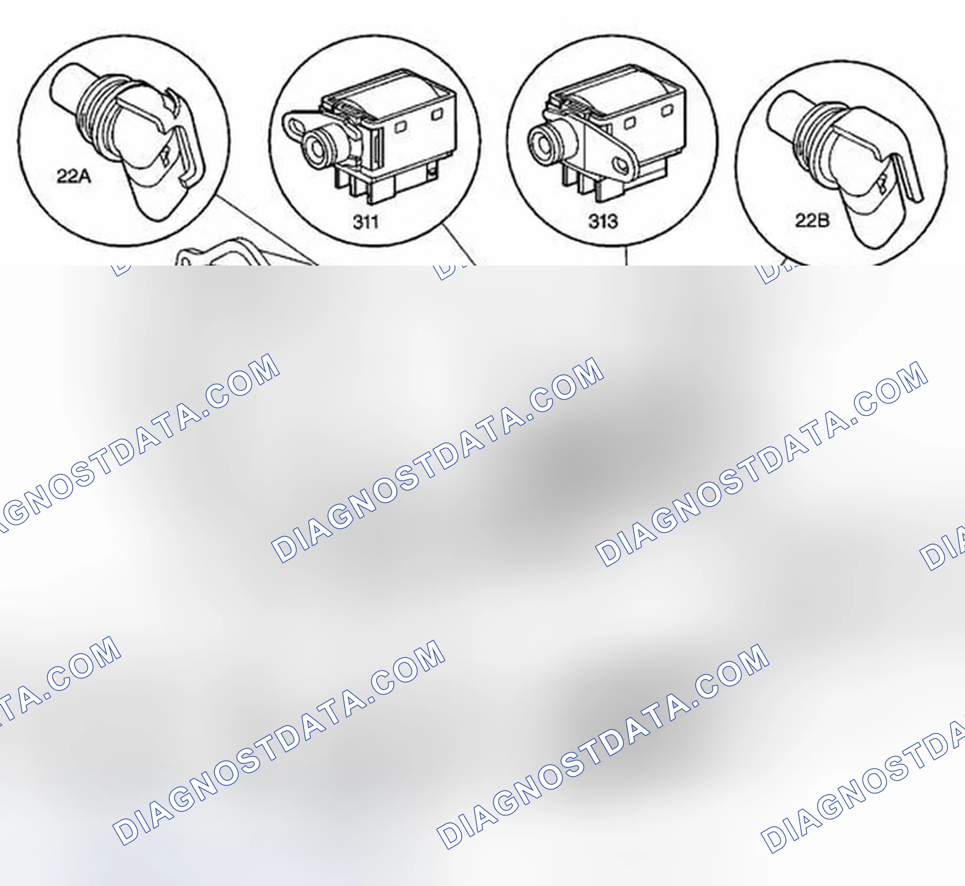 Scheme 511: Automatic Transmission Electronic Component Views