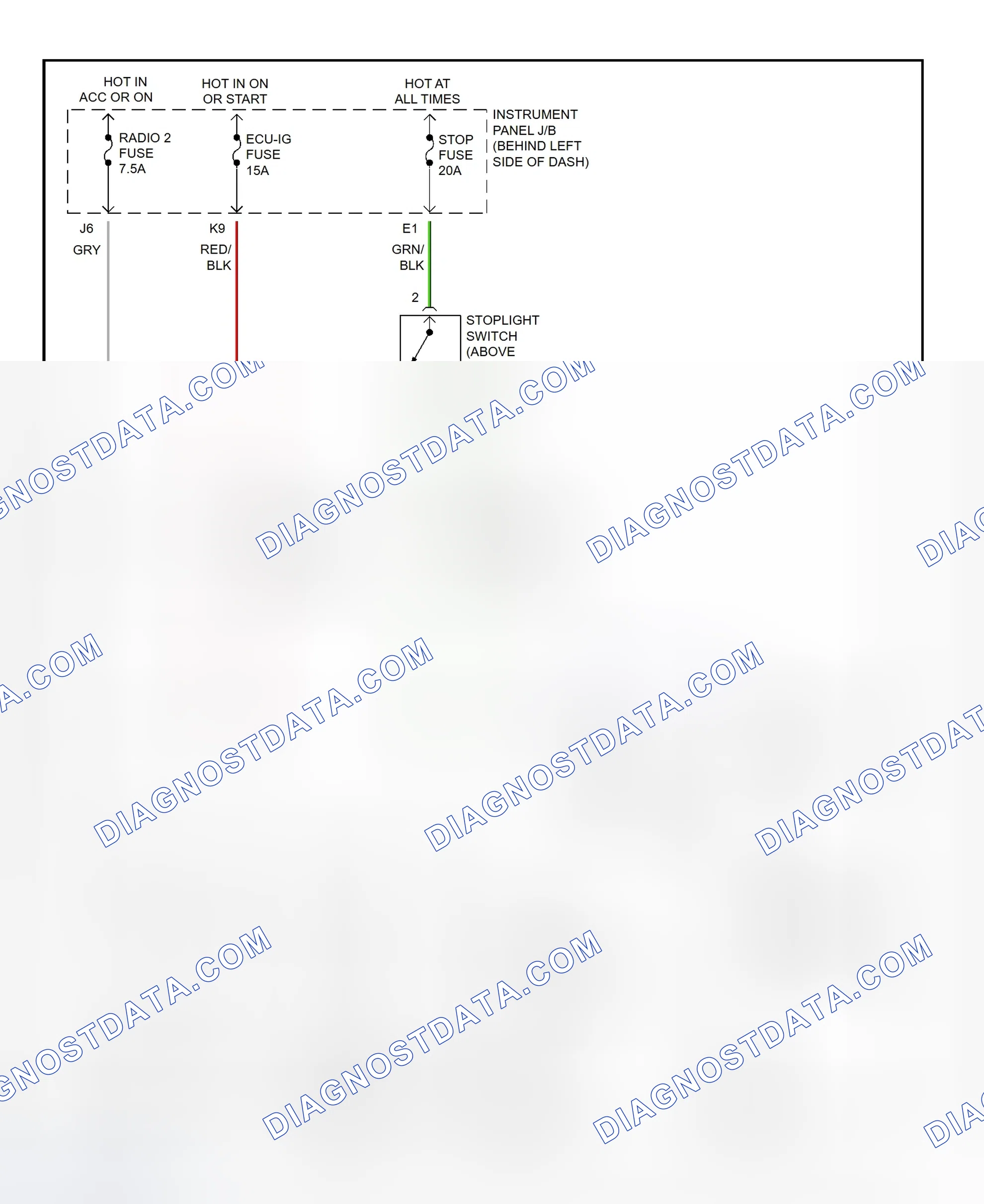 Scheme 411: Shift Interlock System Wiring Diagram (2001 - Toyota Highlander)