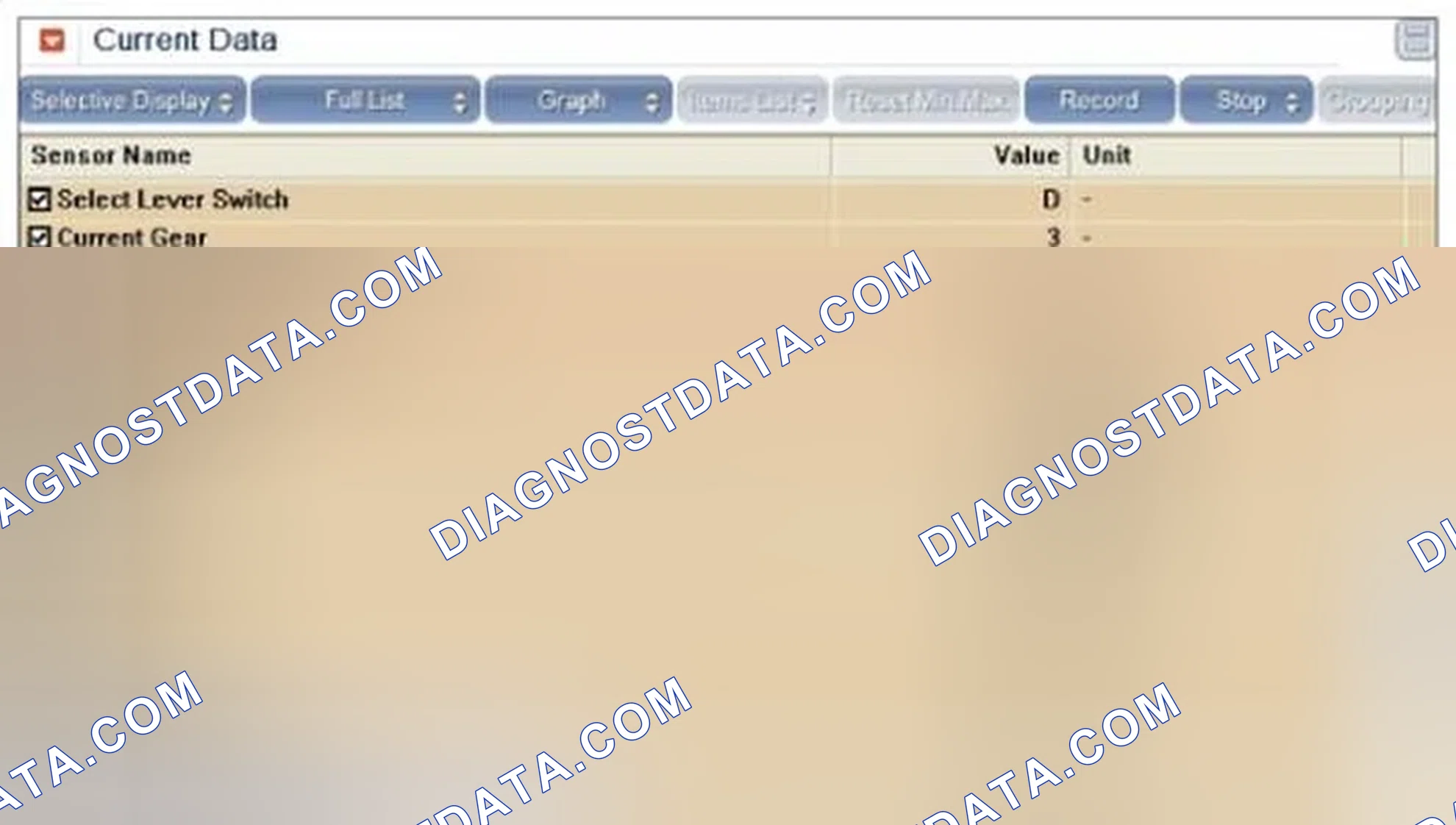 Scheme 891: Monitor Scantool Data