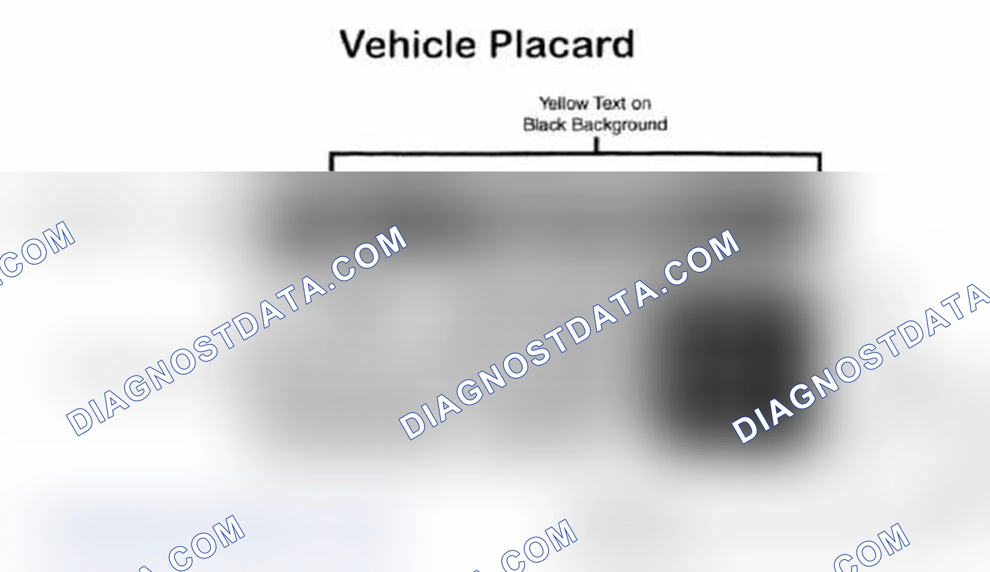 Scheme 28: Vehicle Tire Placard - Typical