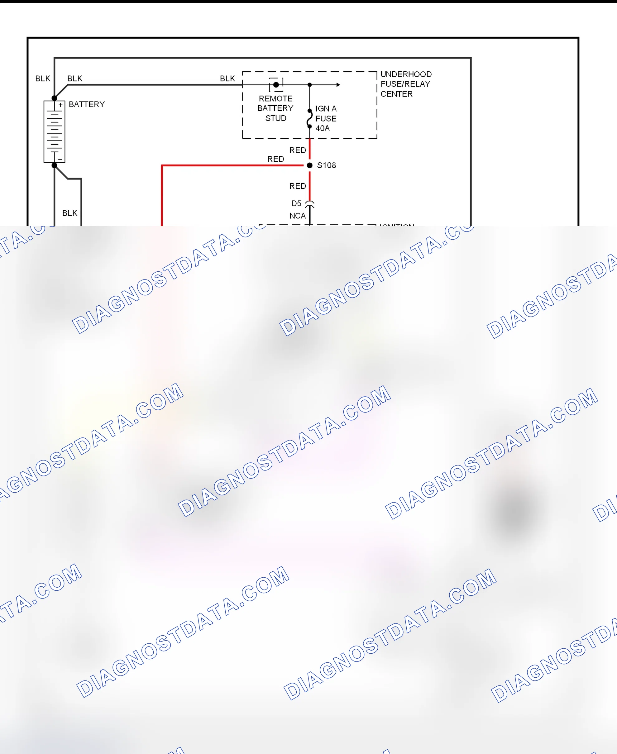 Fig. 12: Starting System Wiring Diagram (Astro & Safari)