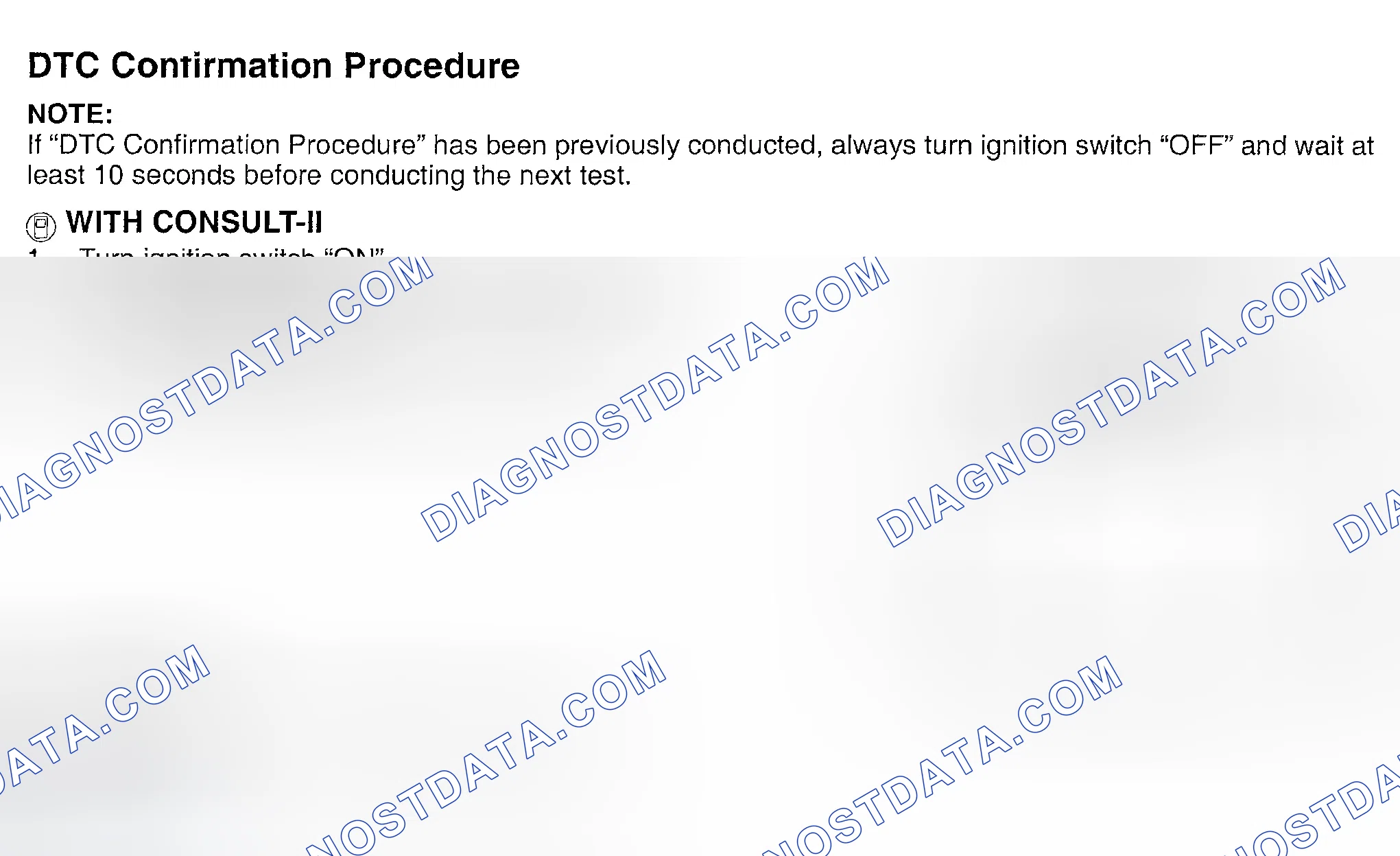 Scheme 303: DTC Confirmation Procedure