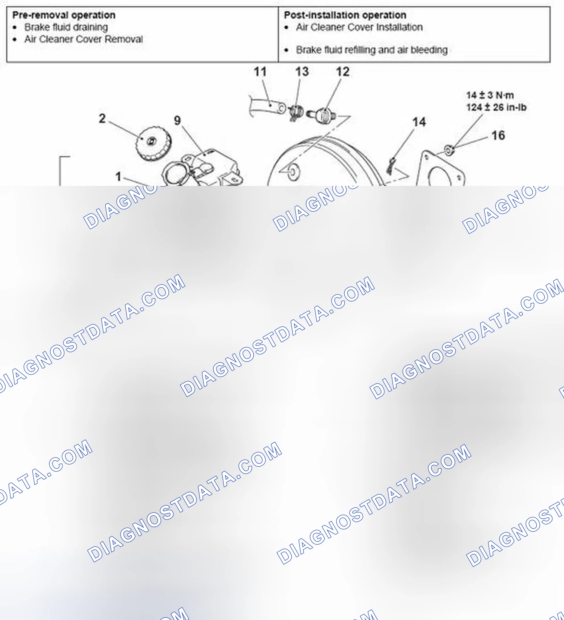 Scheme 83: MASTER CYLINDER AND BRAKE BOOSTER