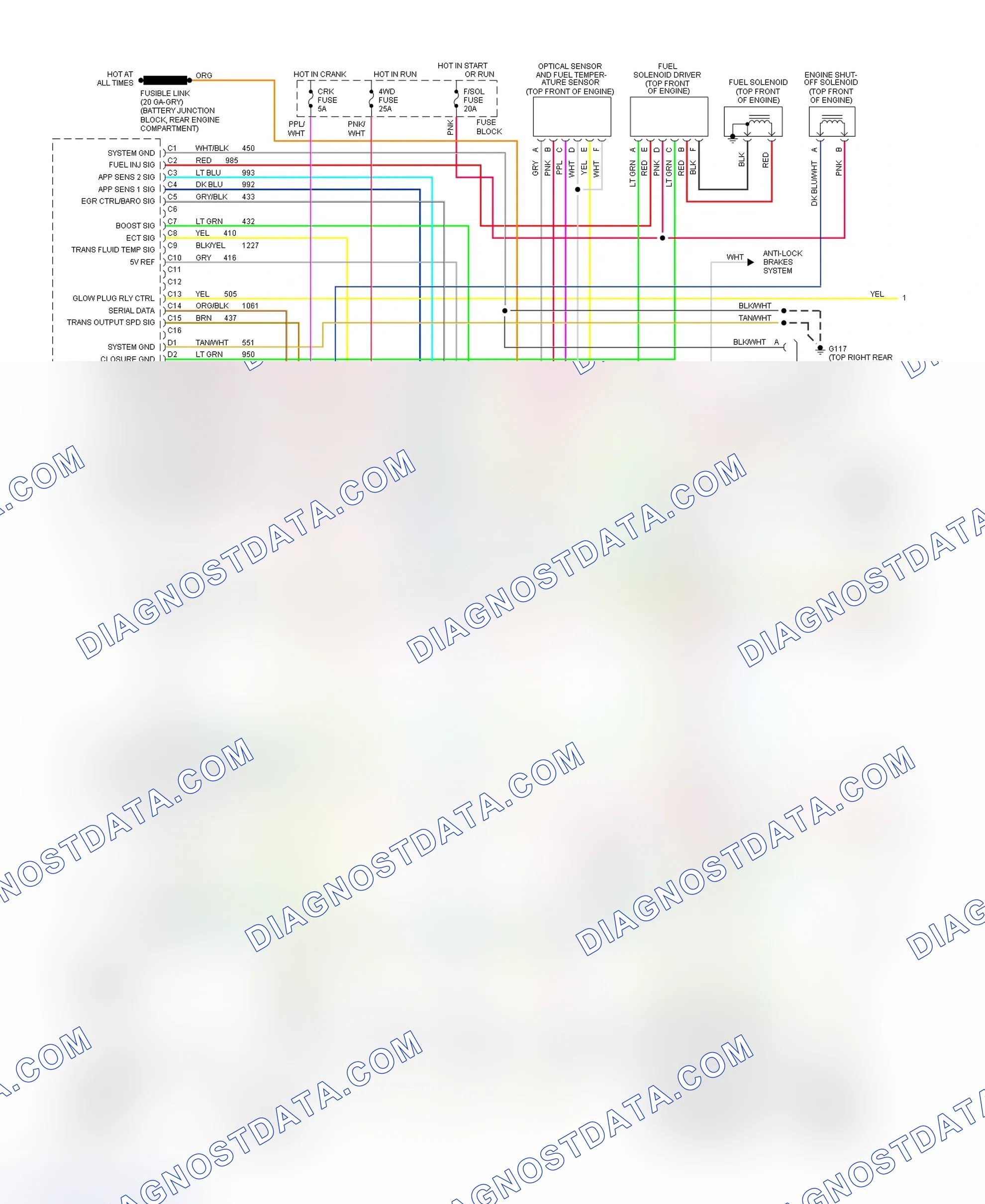 Scheme 12: Wiring Diagram (6.5L With M/T - 1 Of 2)