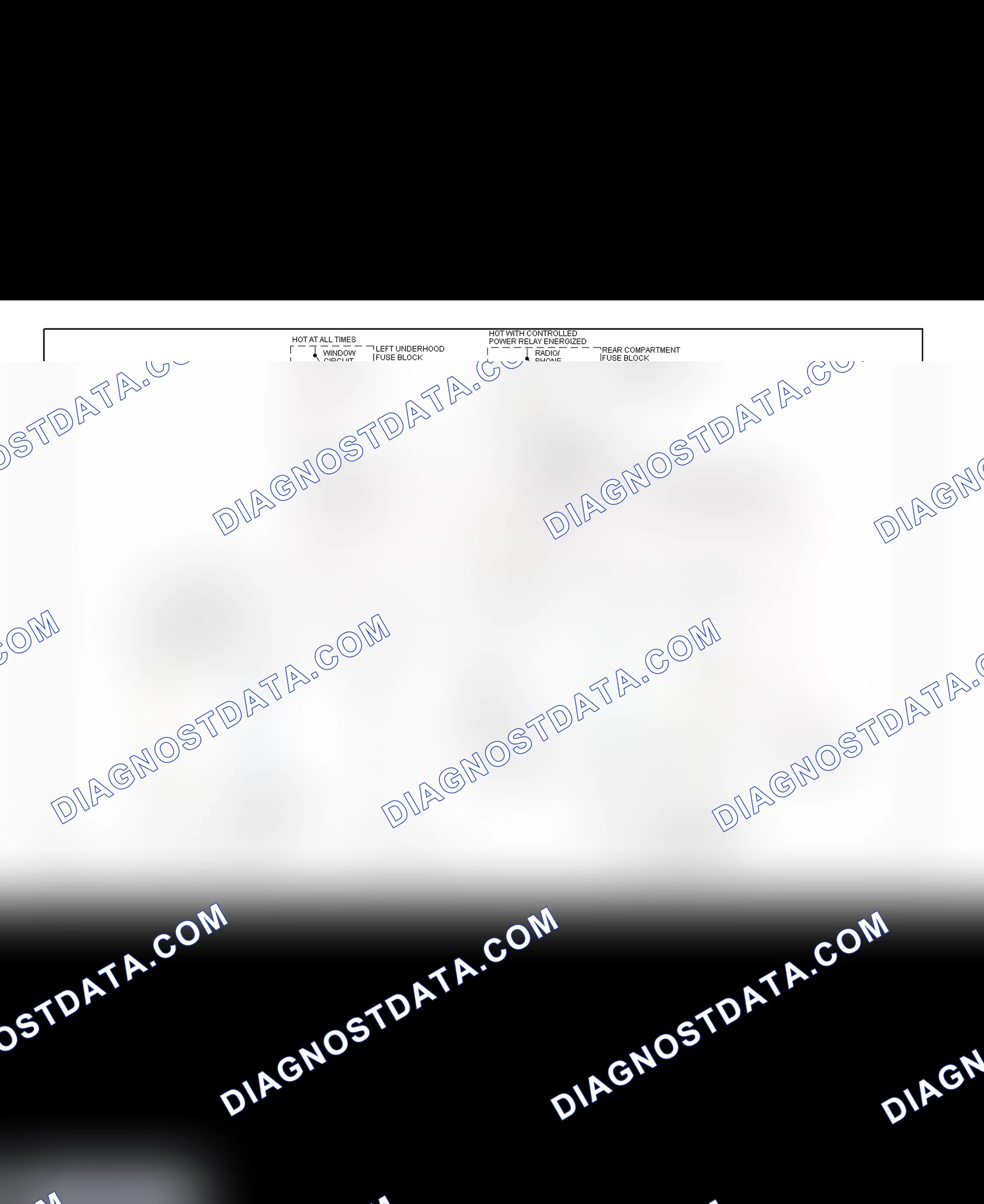 Fig. 5: Power Window System Wiring Diagram (Eldorado)