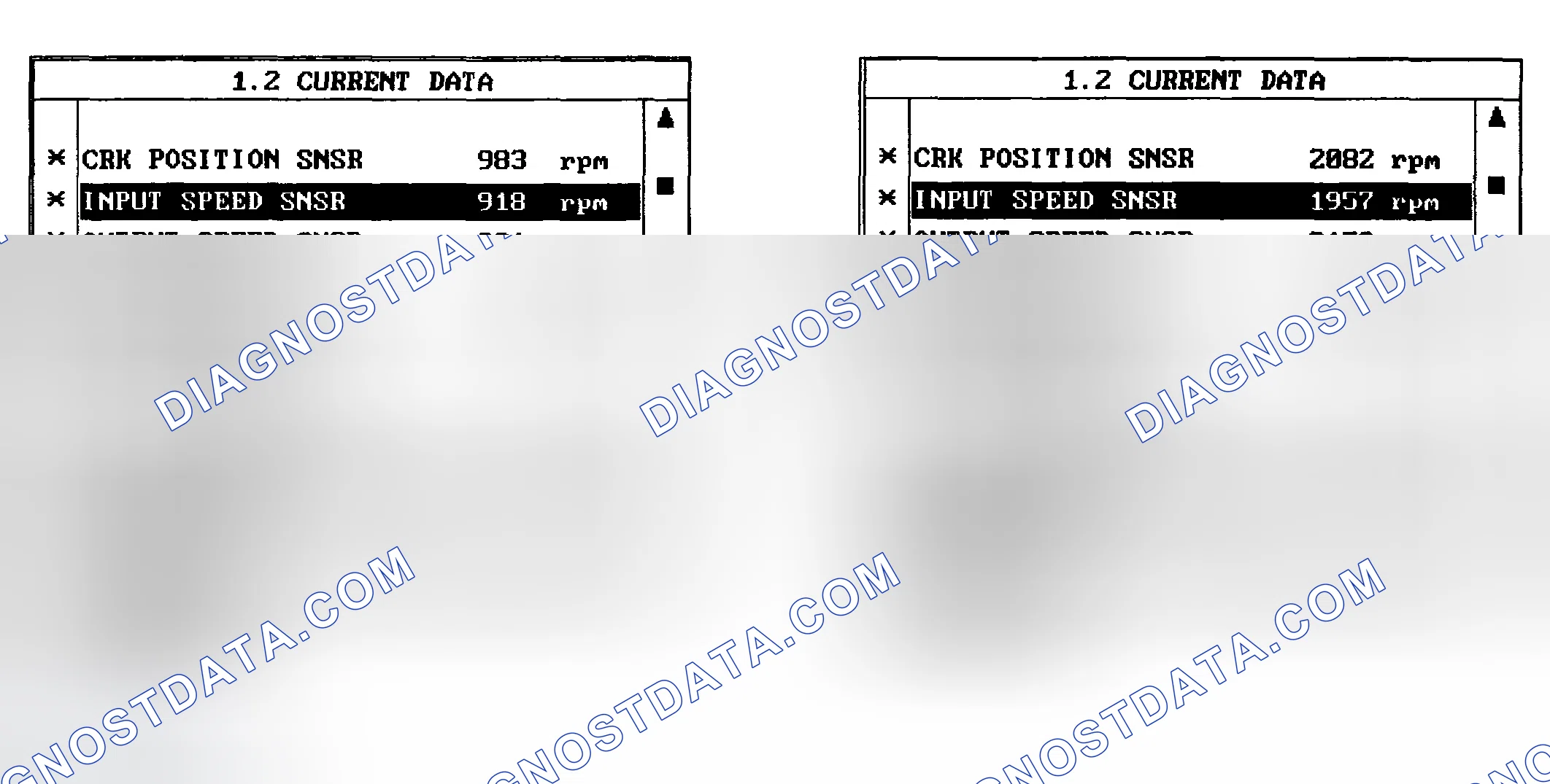 Scheme 7: MONITOR SCAN TOOL DATA