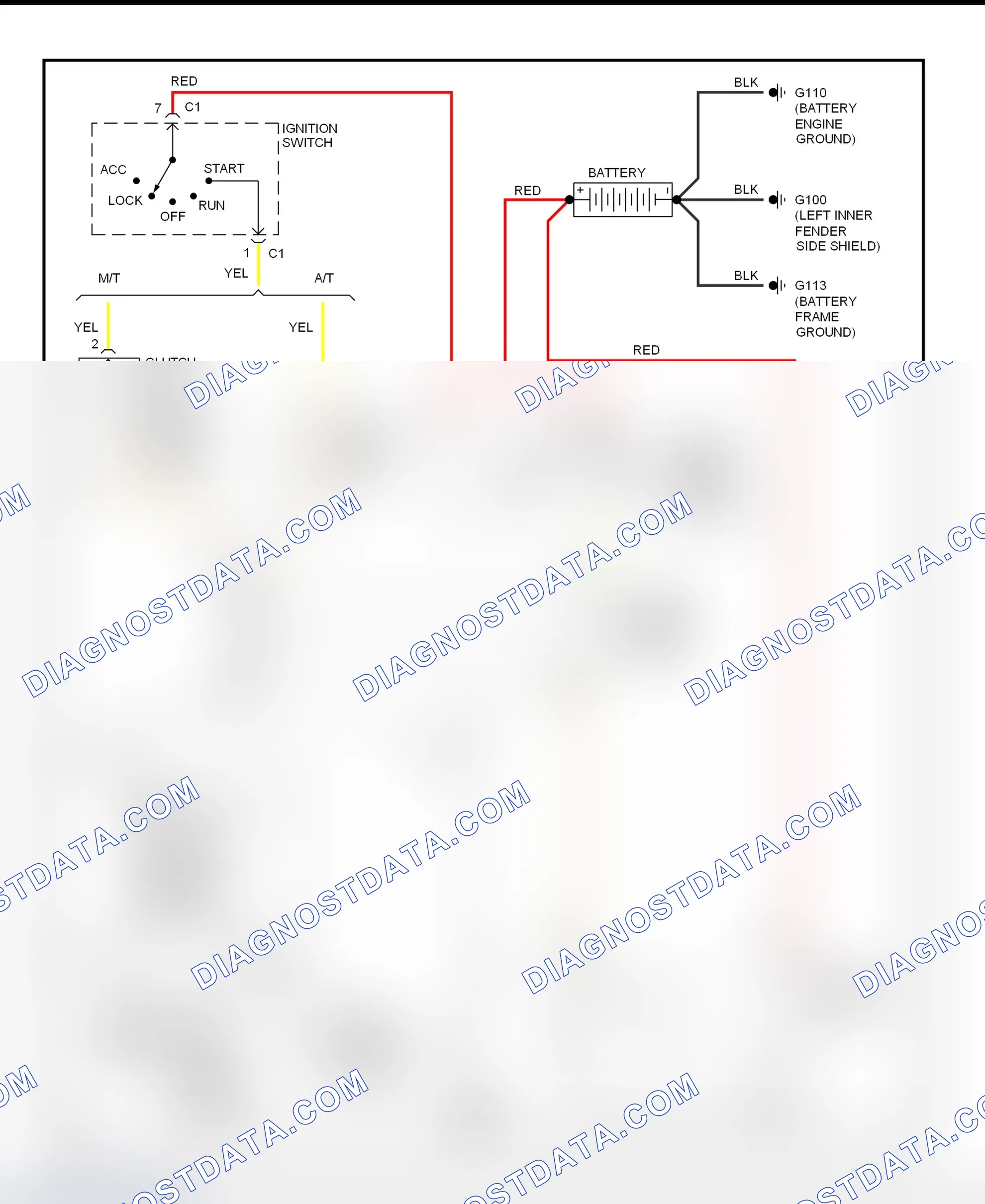 Scheme 7: Starting System Wiring Diagram (Ram Pickup - Gasoline)