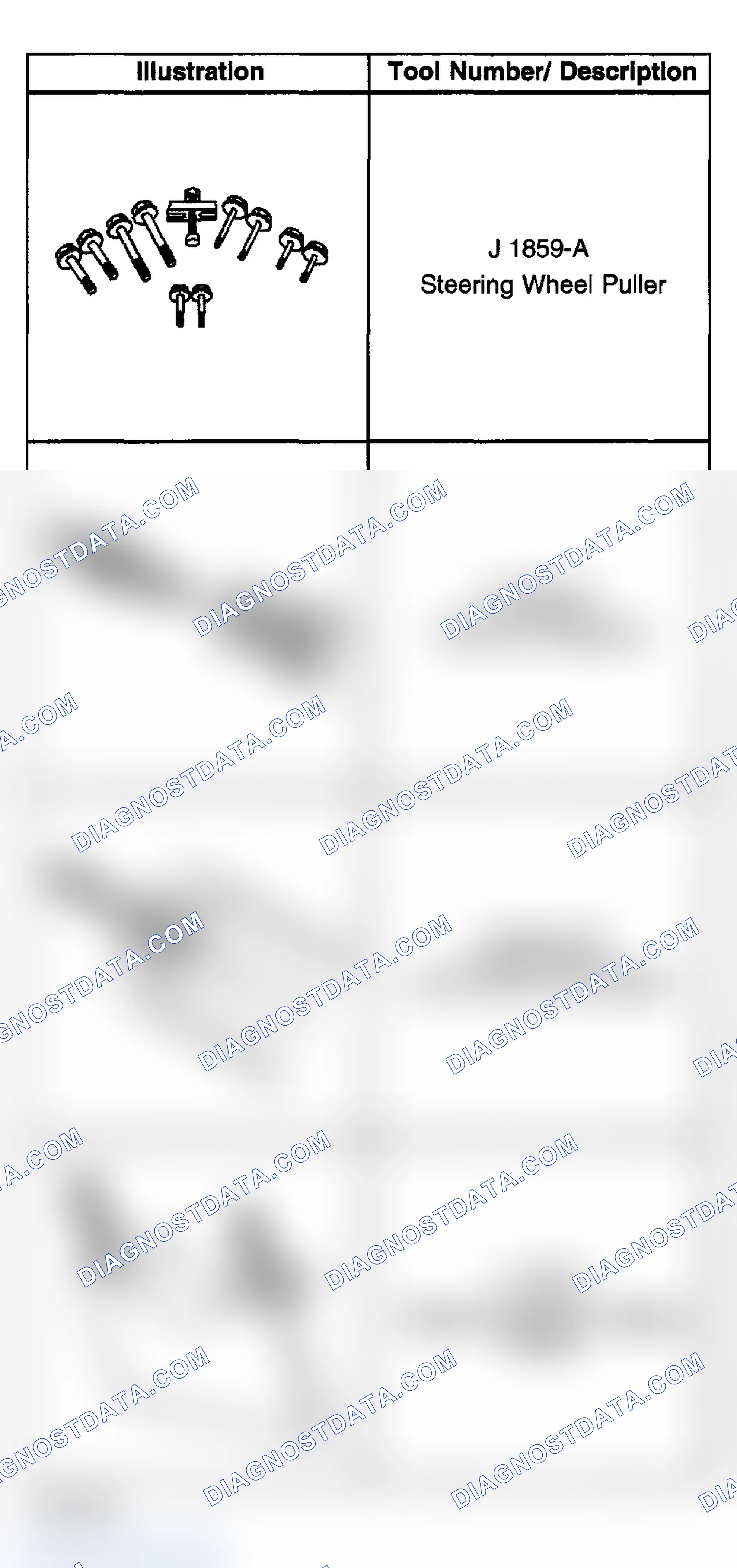 Scheme 158: Special Tools and Equipment