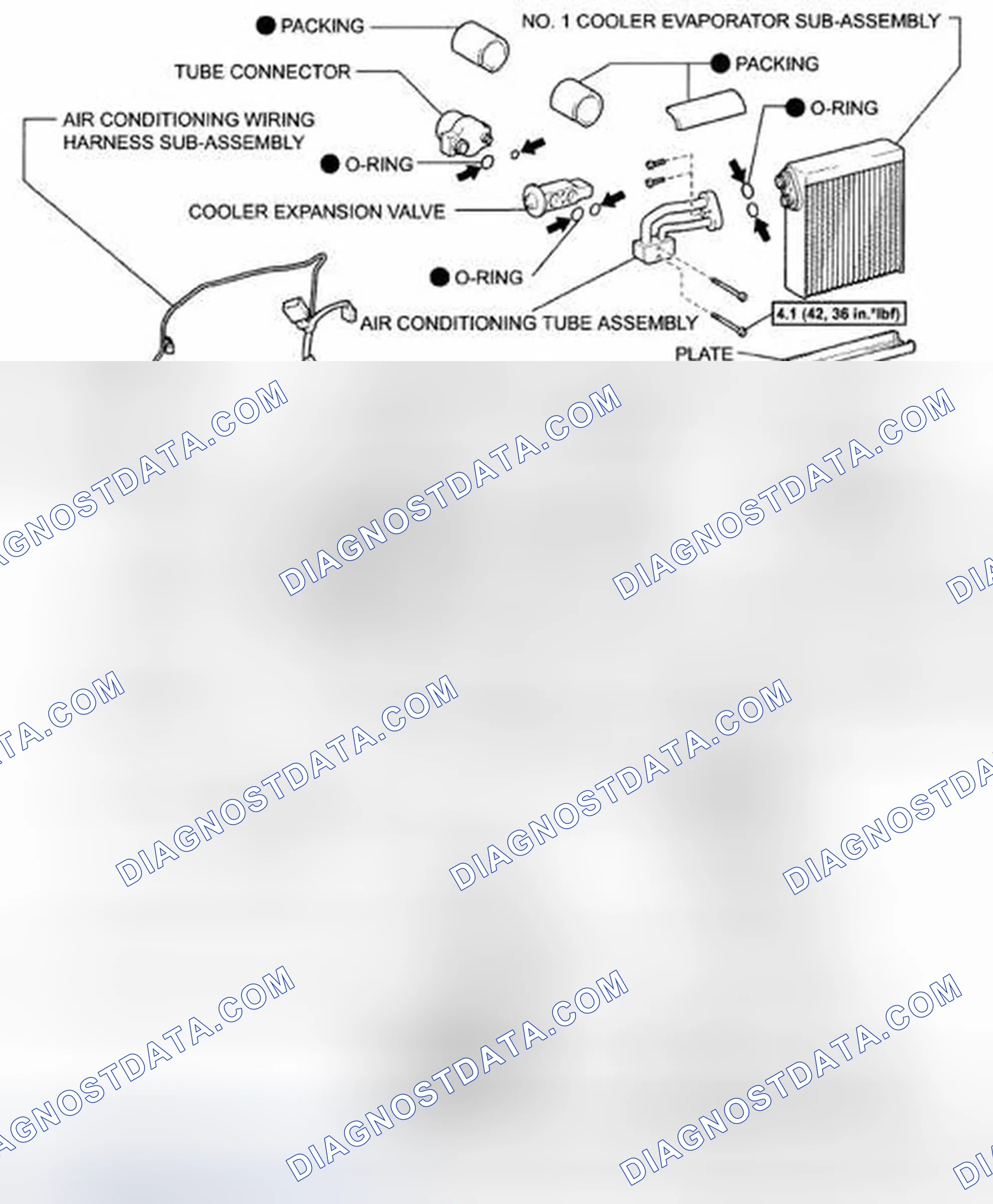 Fig. 139: Identifying Air Conditioning And Blower Unit Components With Torque Specifications (2 Of 2)