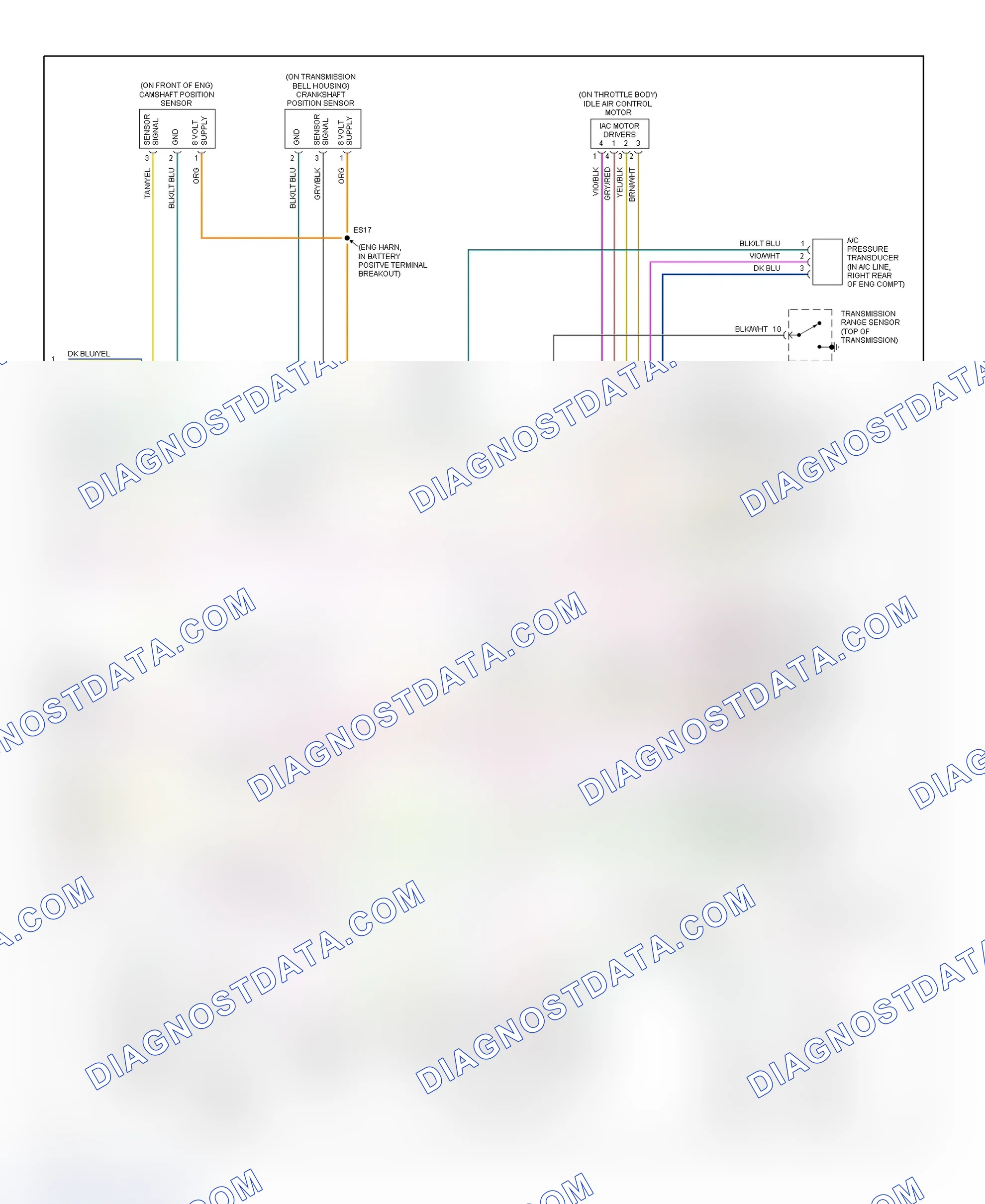 Scheme 18: PCM Wiring Diagram (Caravan, Town & Country, & Voyager - 3.3L, 3.3L Flex-Fuel & 3.8L - 3 Of 3)