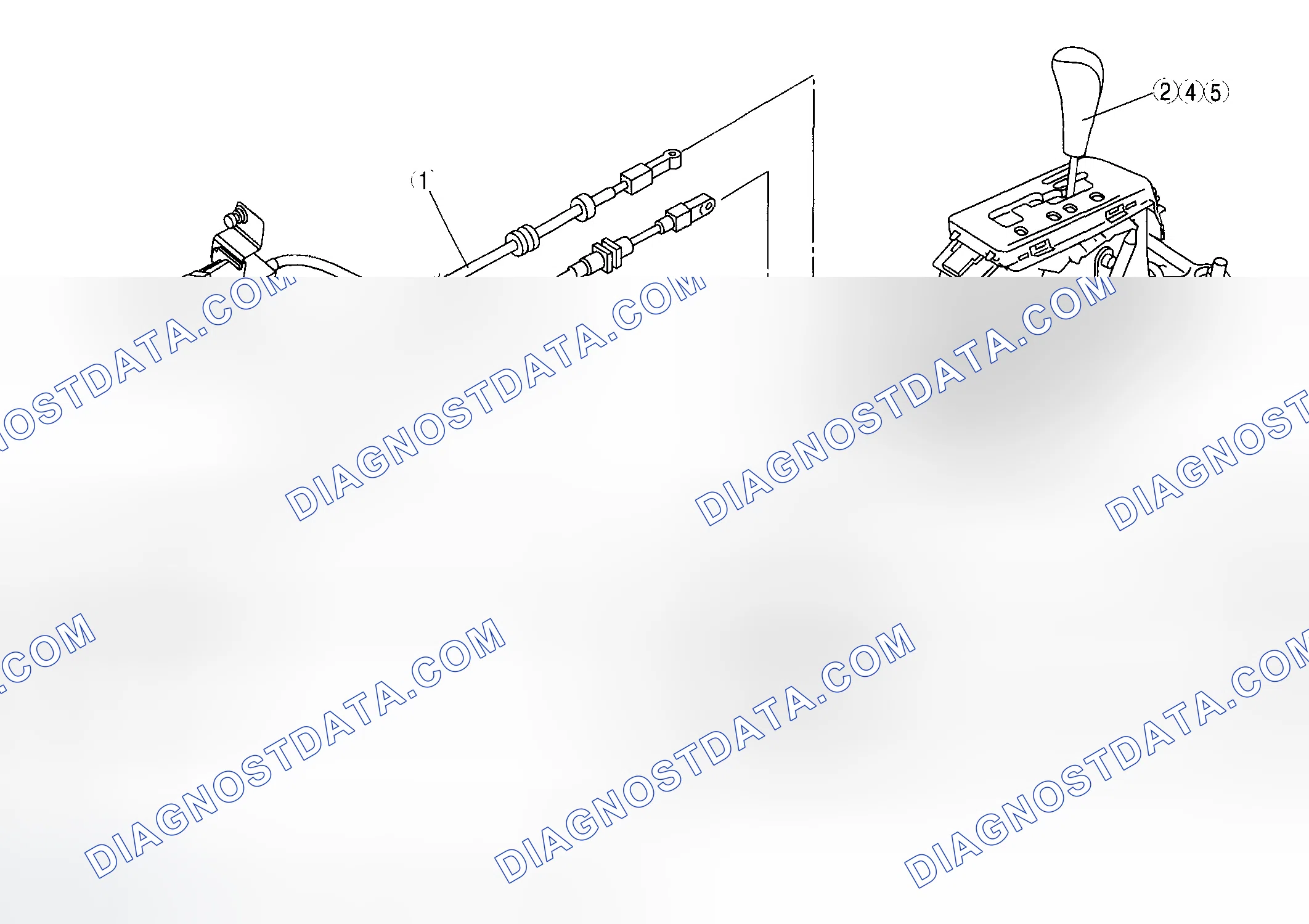 Scheme 927: AUTOMATIC TRANSAXLE SHIFT MECHANISM LOCATION INDEX