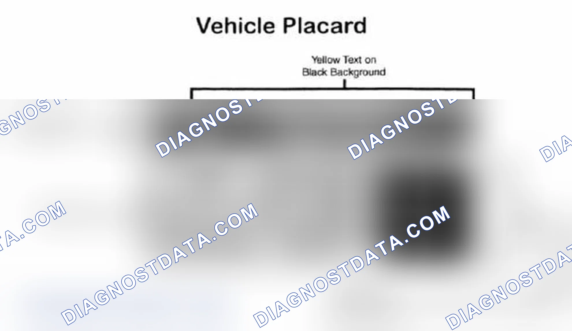 Scheme 28: Vehicle Tire Placard - Typical