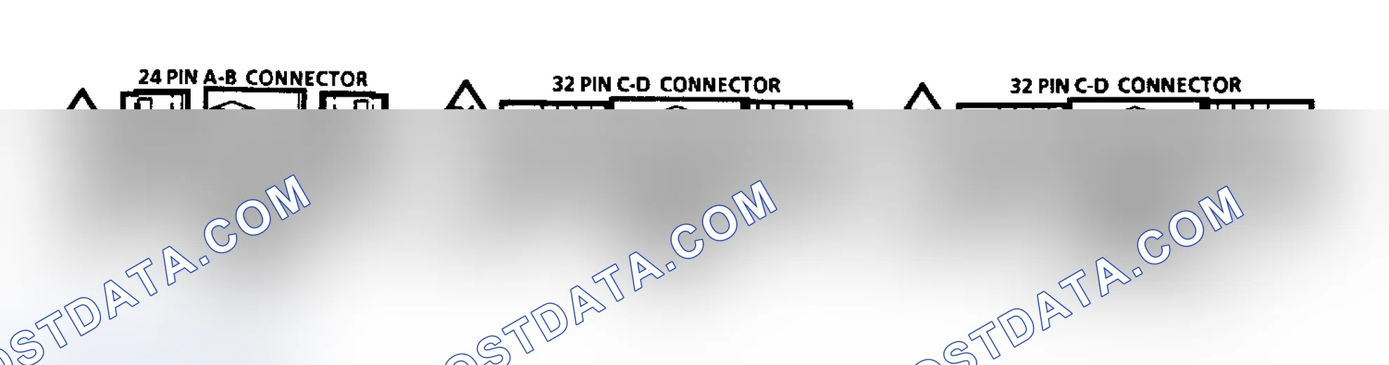 Scheme 383: ECM TERMINAL ID (3.3L VIN C, "C" & "H" BODIES)