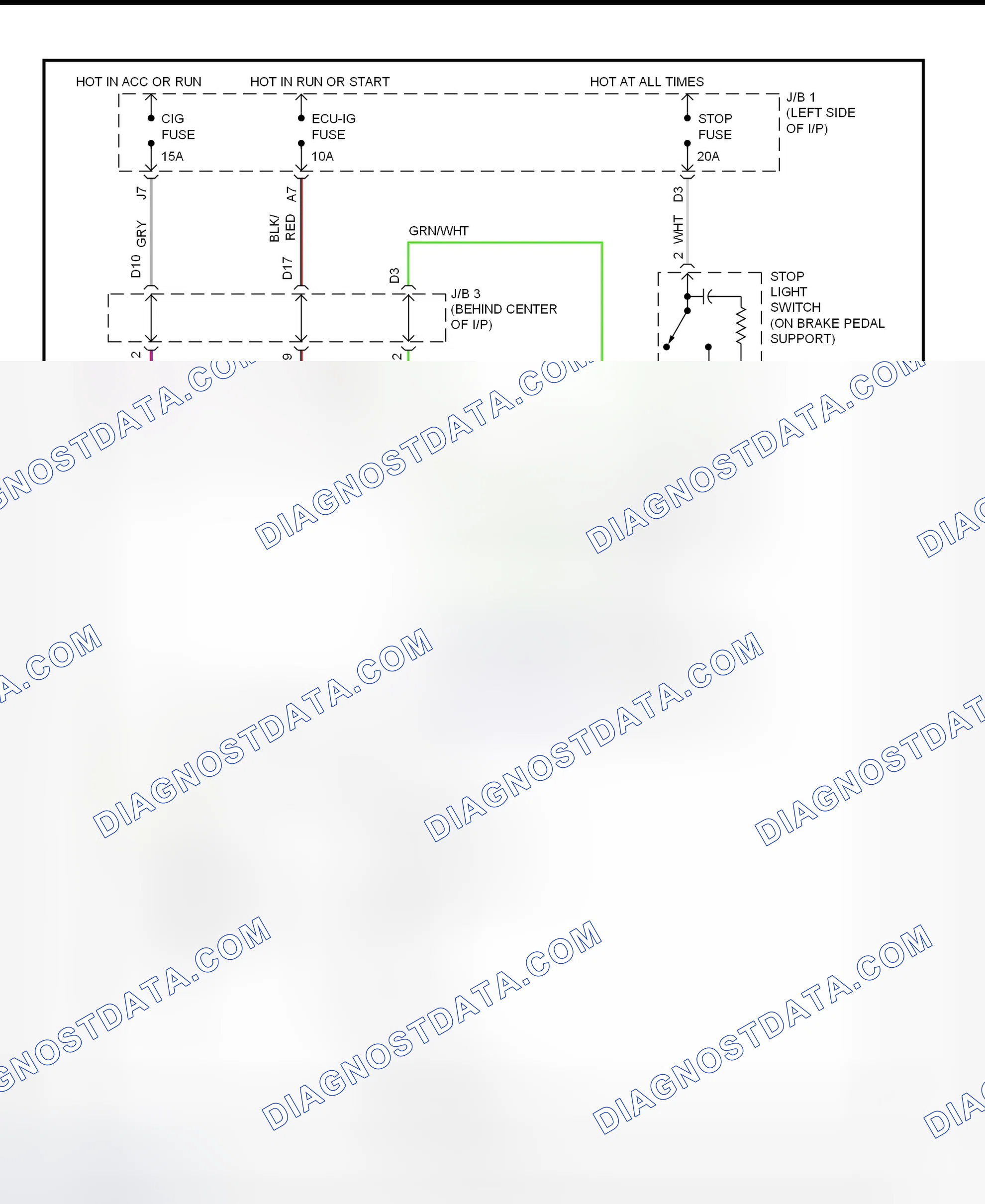Scheme 6: Shift Interlock System Wiring Diagram (1995-96 GS300)
