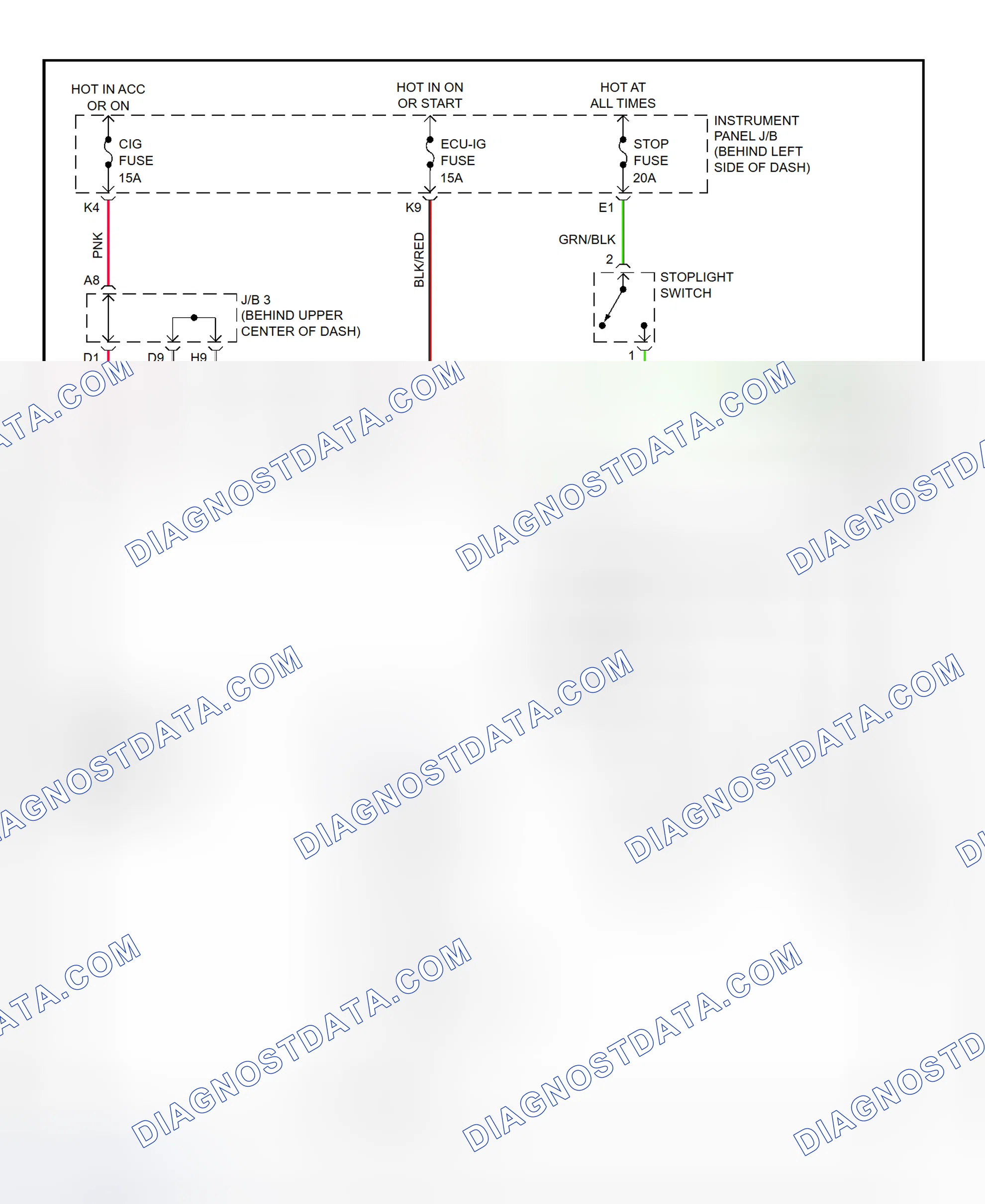 Scheme 315: Shift Interlock System Wiring Diagram (2002 - Lexus RX300)