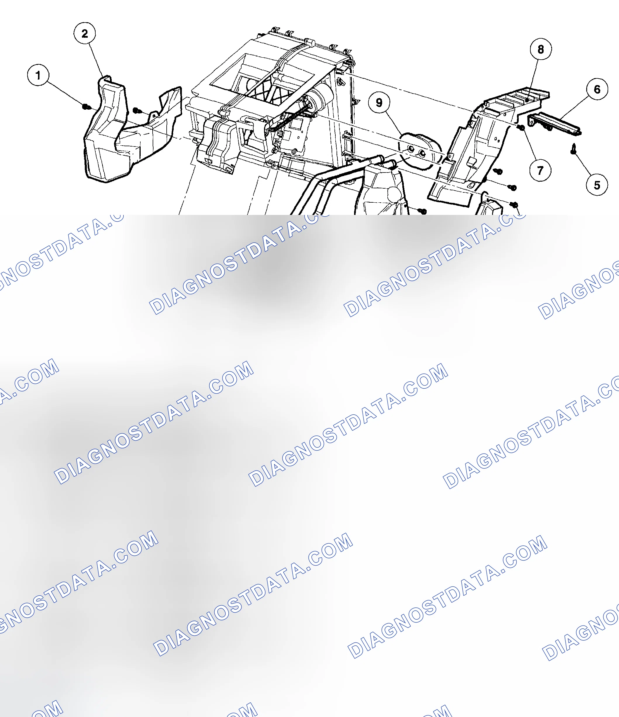 Scheme 250: Heater Core - Front