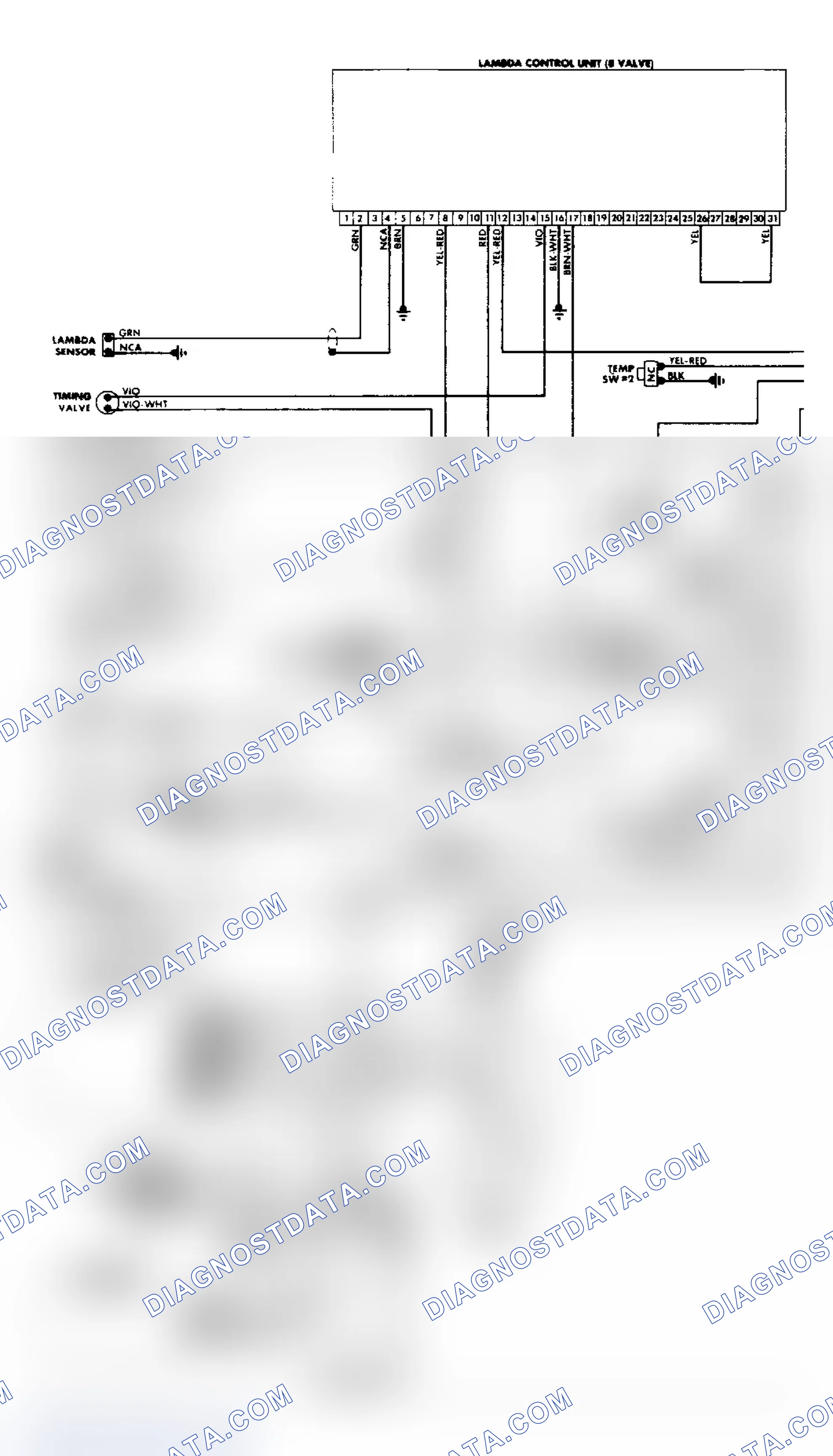 Scheme 30: CIS (Lambda) Wiring Diagram for Saab 900