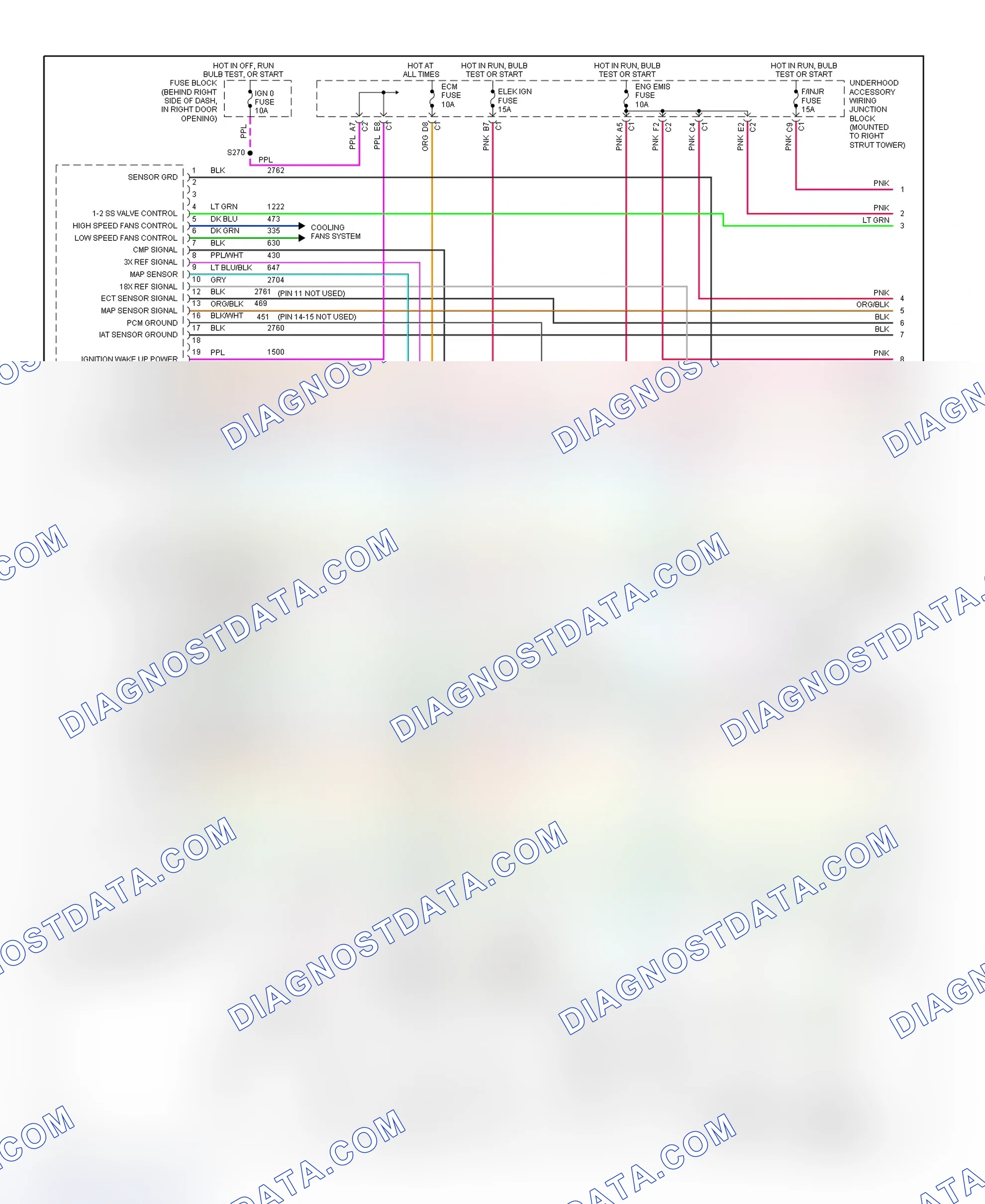 Scheme 151: PCM Wiring Diagram (Regal - 3.8L VIN K - 1 Of 4)