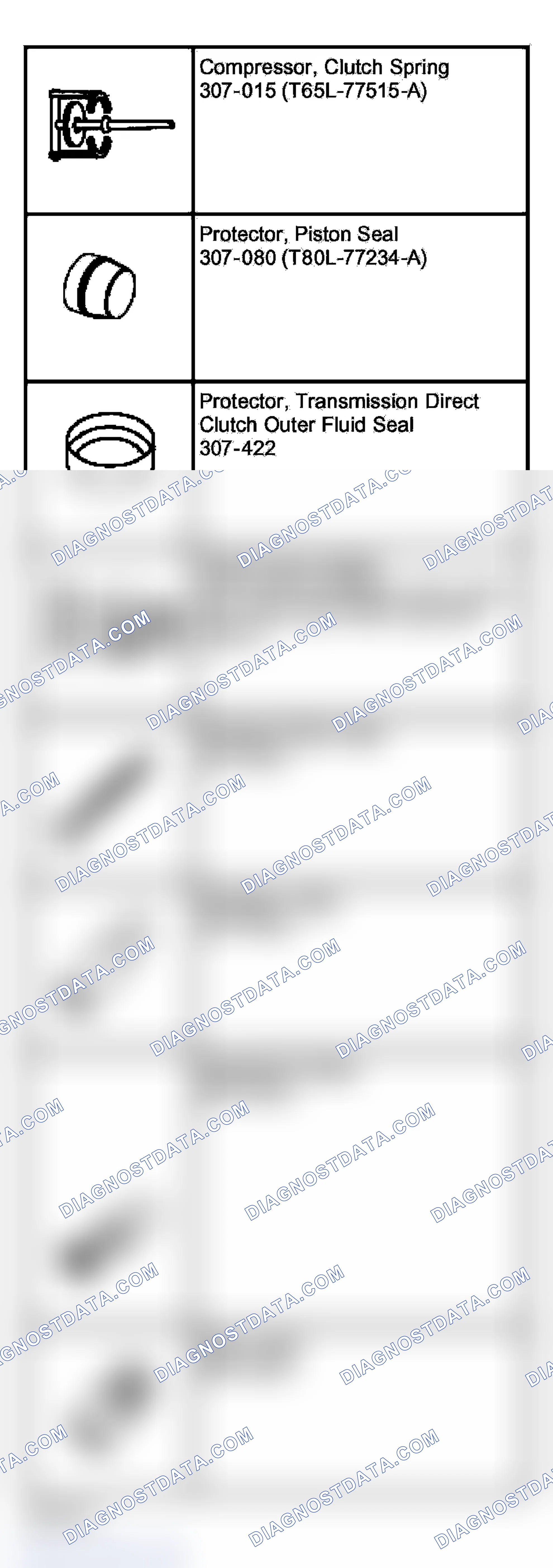 Scheme 349: Output Shaft and Direct Clutch Cylinder