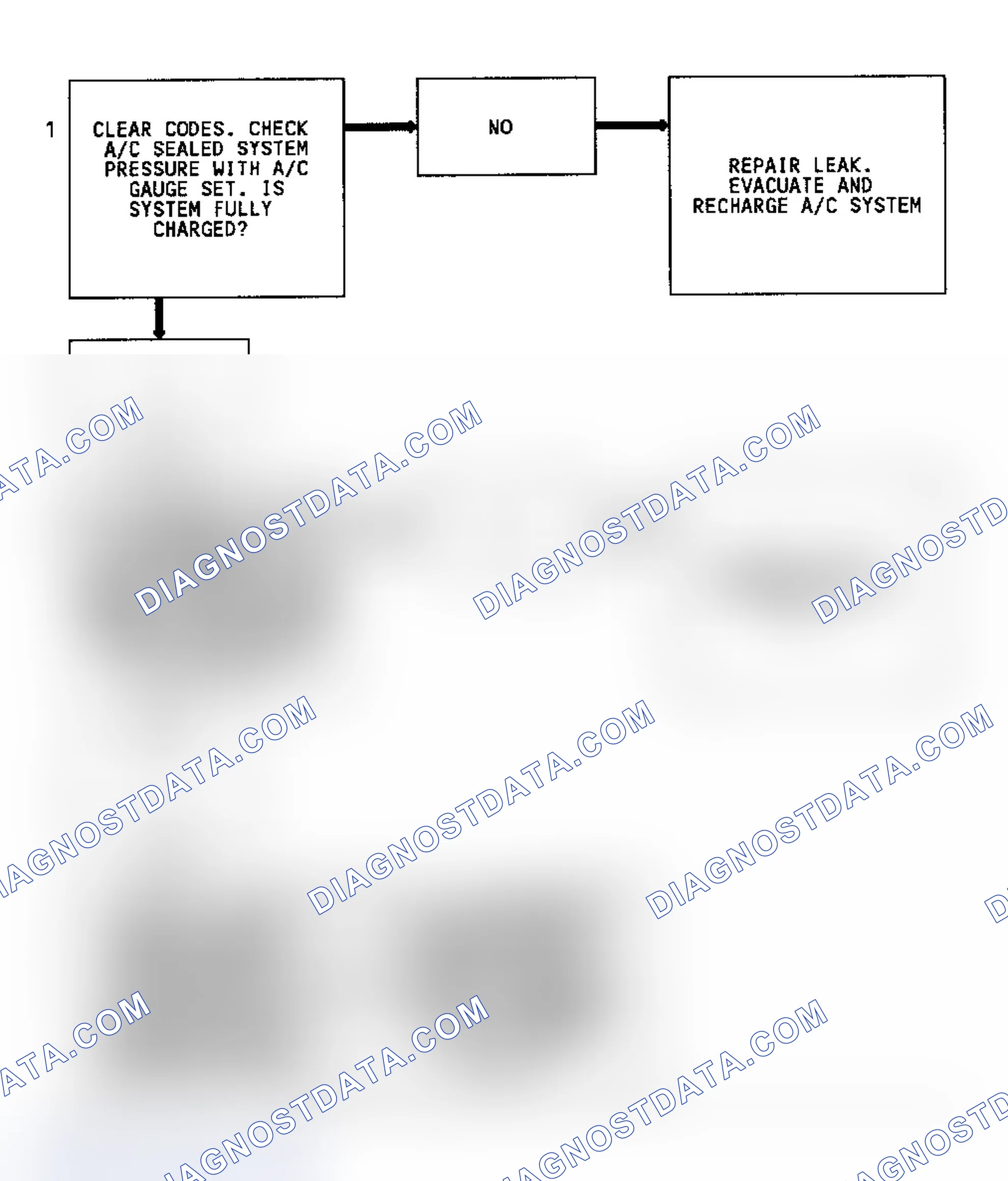 Scheme 134: Code 66, Flow Chart, Low A/C Refrigerant Charge (W/O Digital Display)