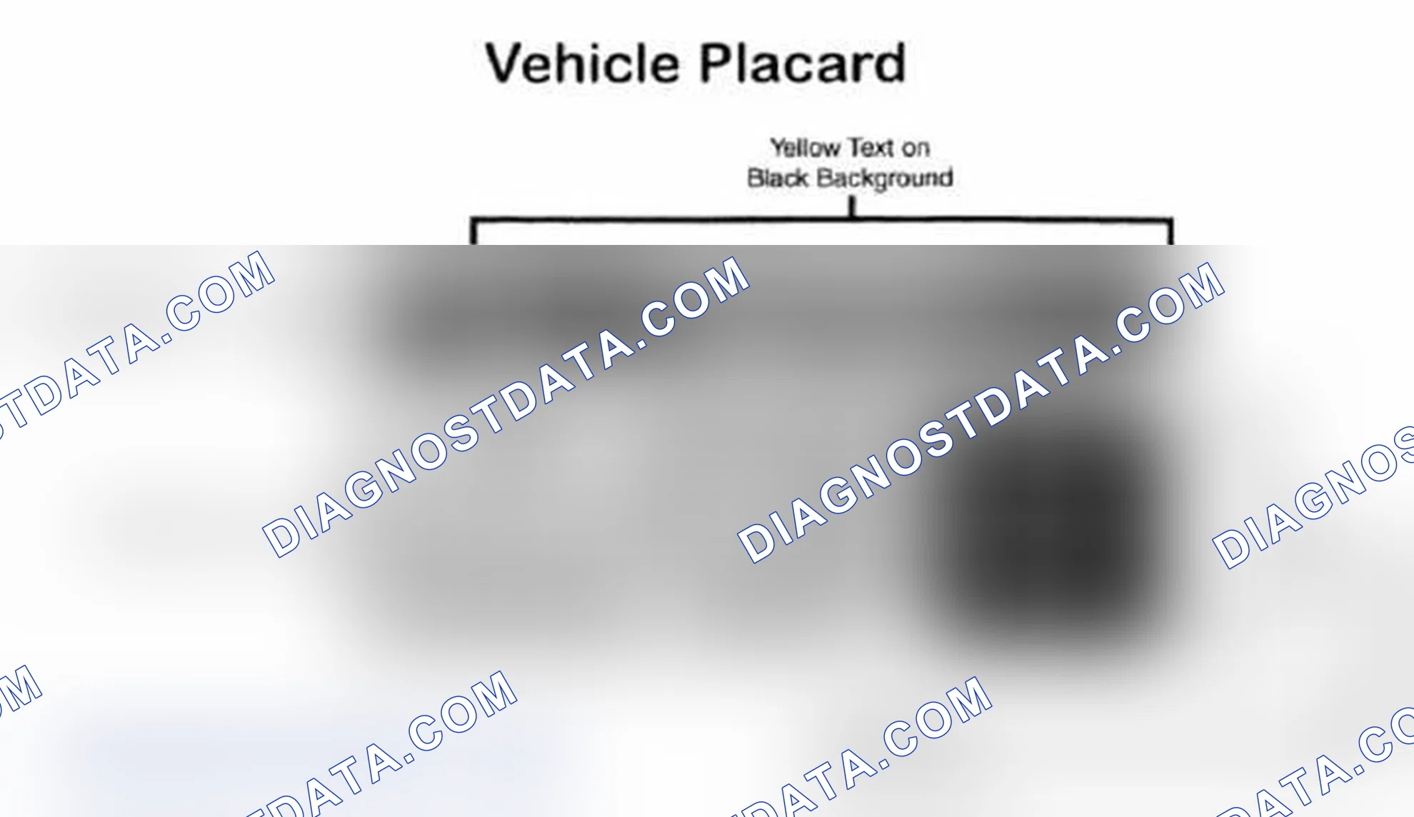 Scheme 28: Vehicle Tire Placard - Typical
