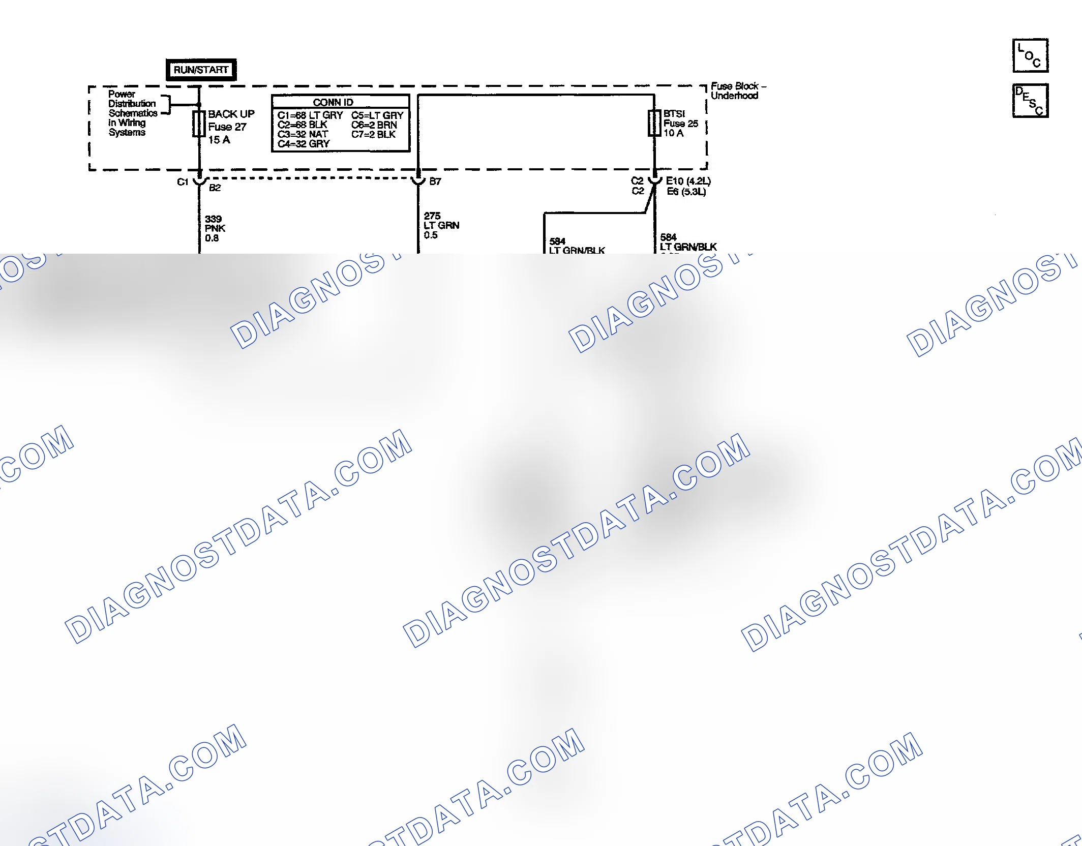 Scheme 190: Automatic Transmission Shift Lock Control Schematics