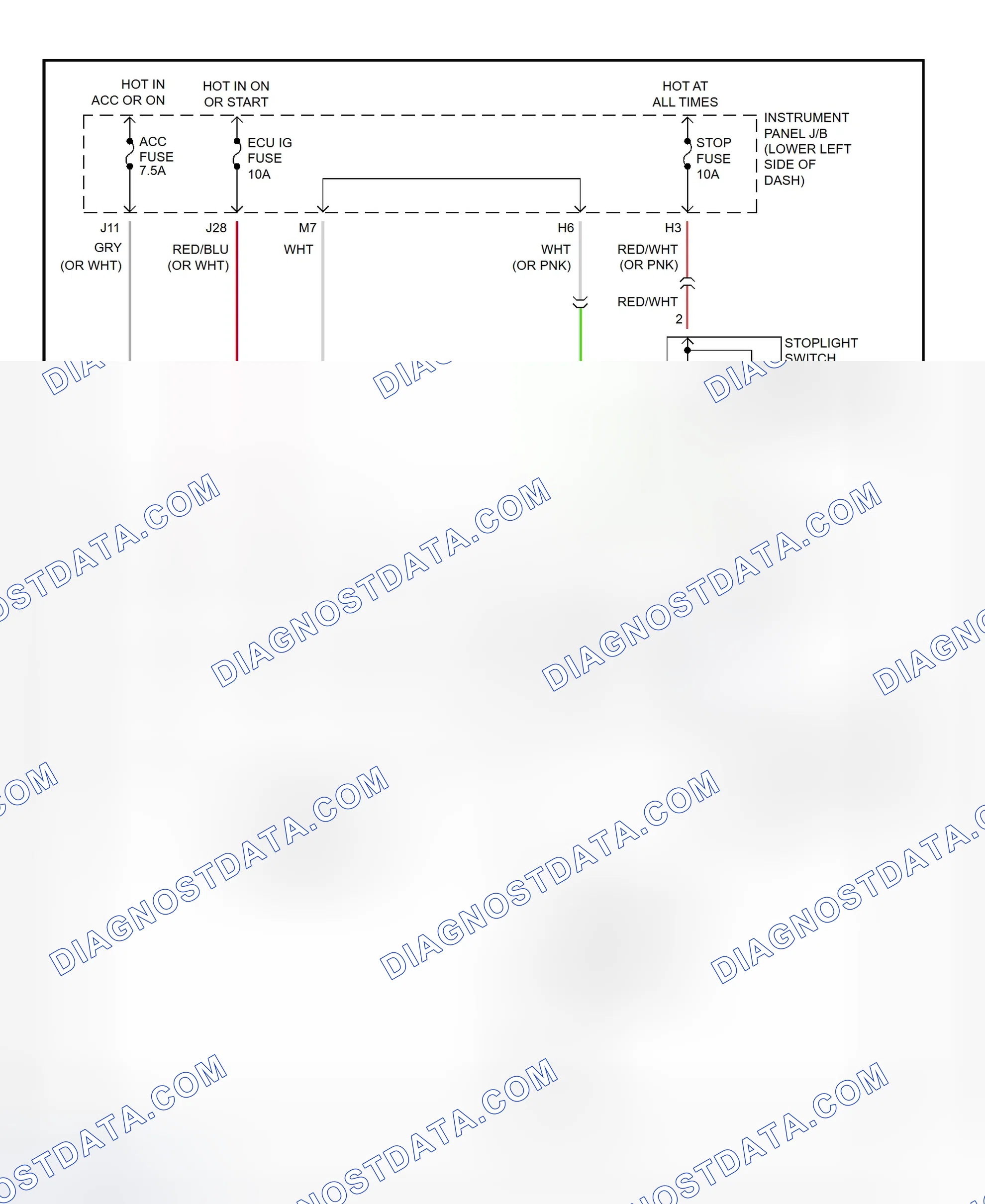 Scheme 371: Shift Interlock System Wiring Diagram (2002 - Toyota RAV4)