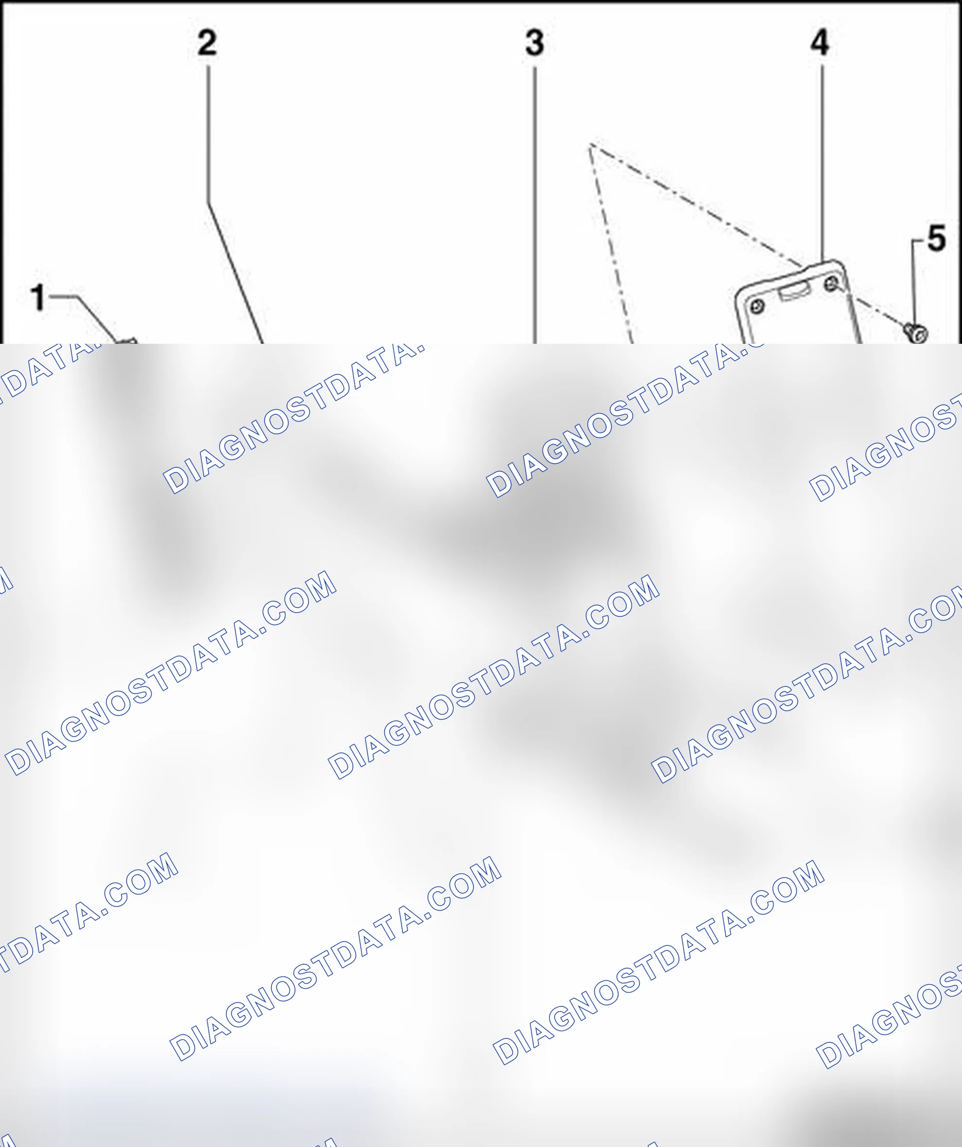 Scheme 24: Mobile phone holder in center console, assembly overview