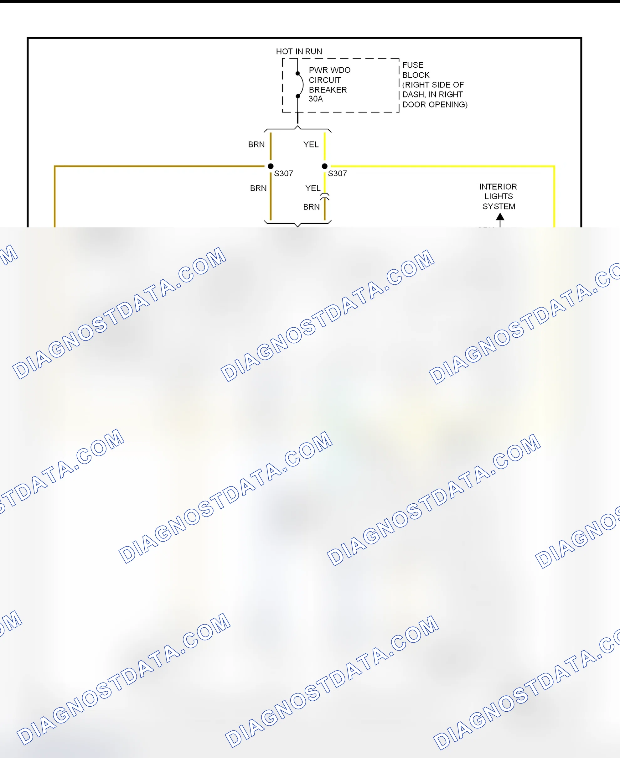 Fig. 6: Power Window System Wiring Diagram (Montana, Silhouette & Venture - Front Windows)