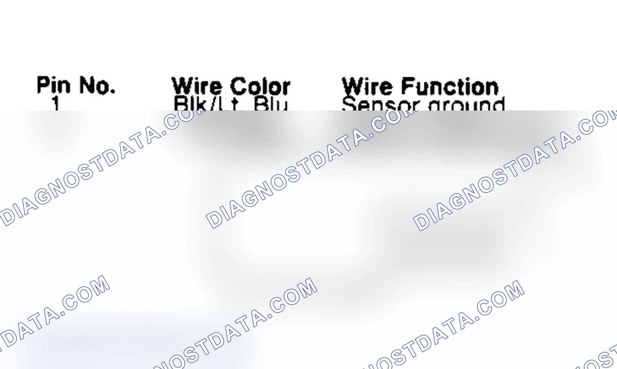 Scheme 15: 2-Way Speed Sensor Connector Terminal Identification
