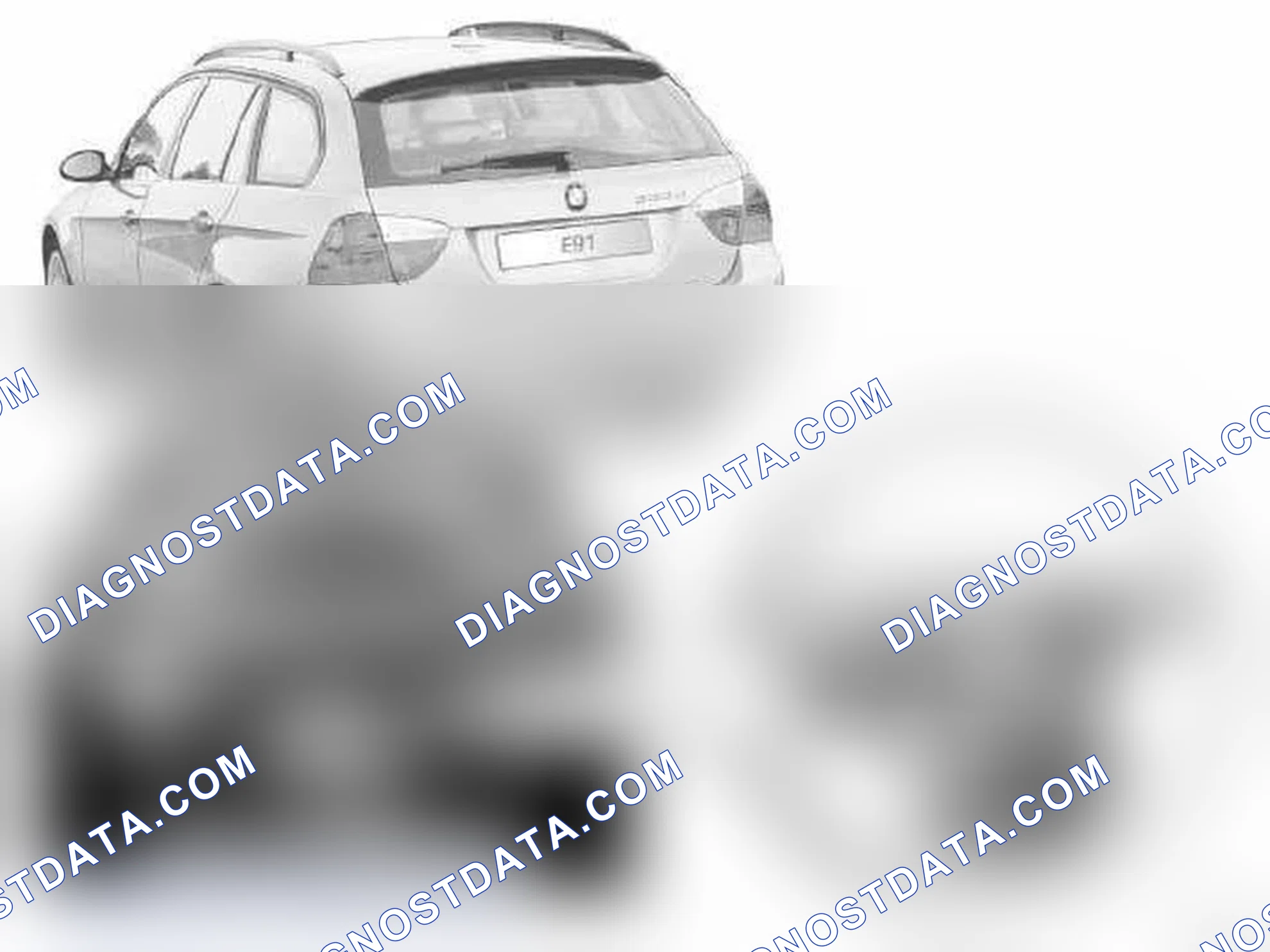 Scheme 5: Electrically operated trailer coupling : E60, E61, E90, E91, E92, E93