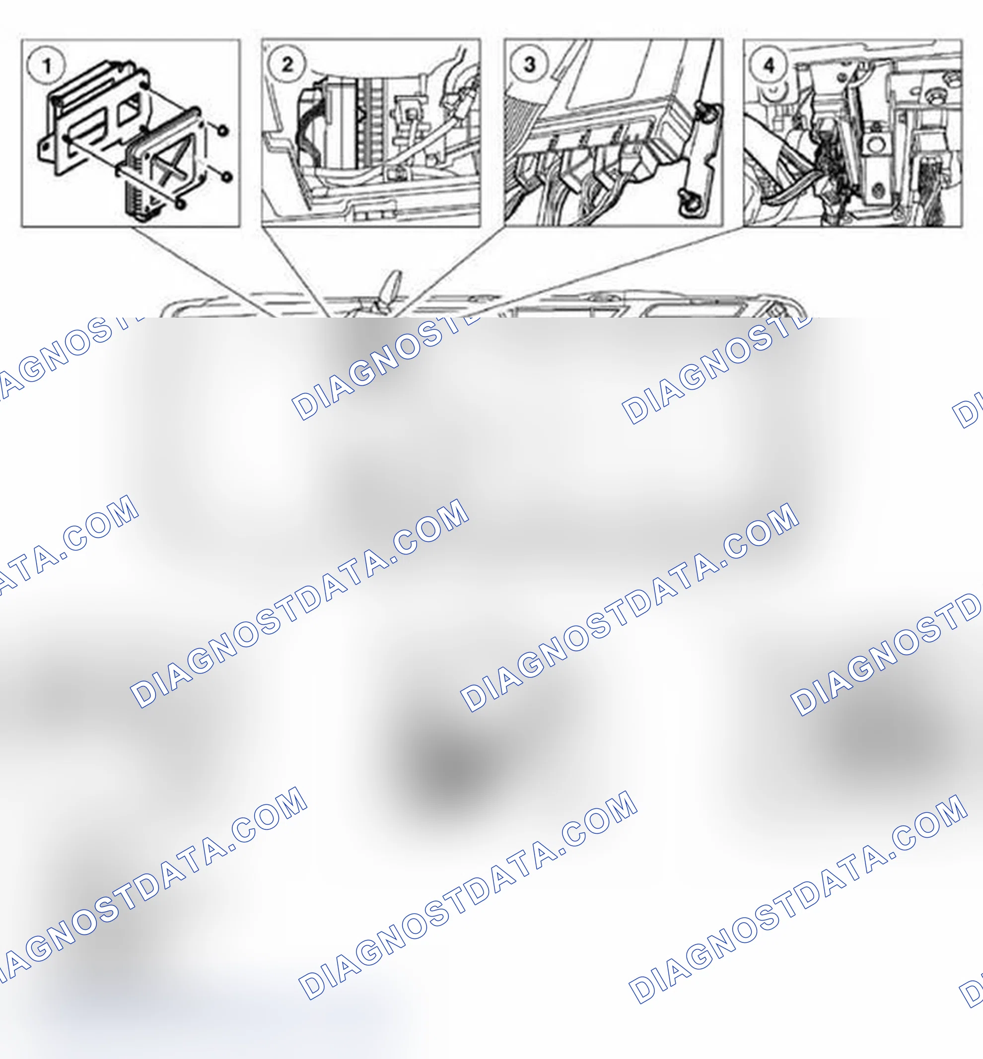 Scheme 3: Instrument component location - Passenger compartment