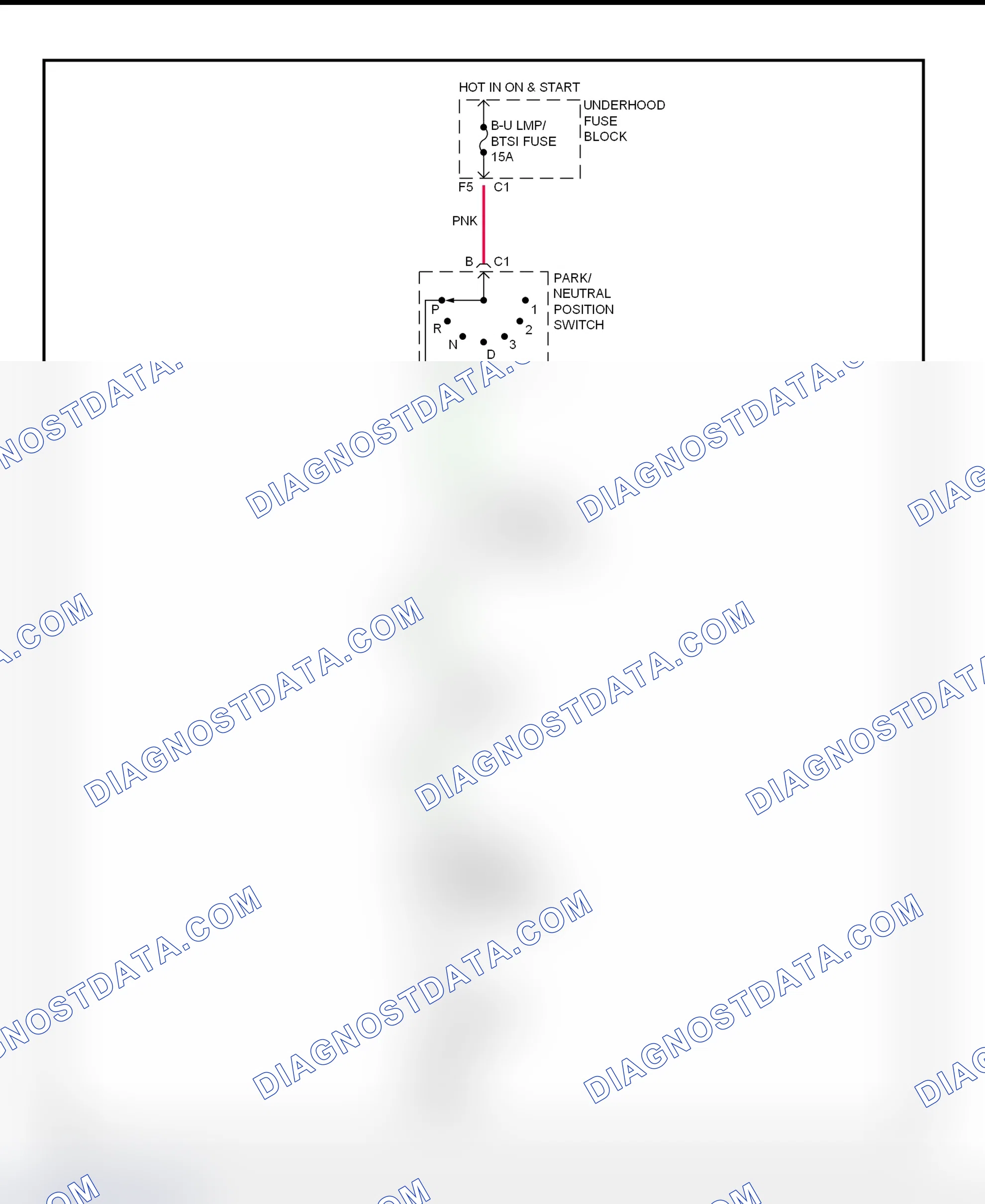 Fig. 24: Shift Interlock System Wiring Diagram (1999 Alero & Grand Am)