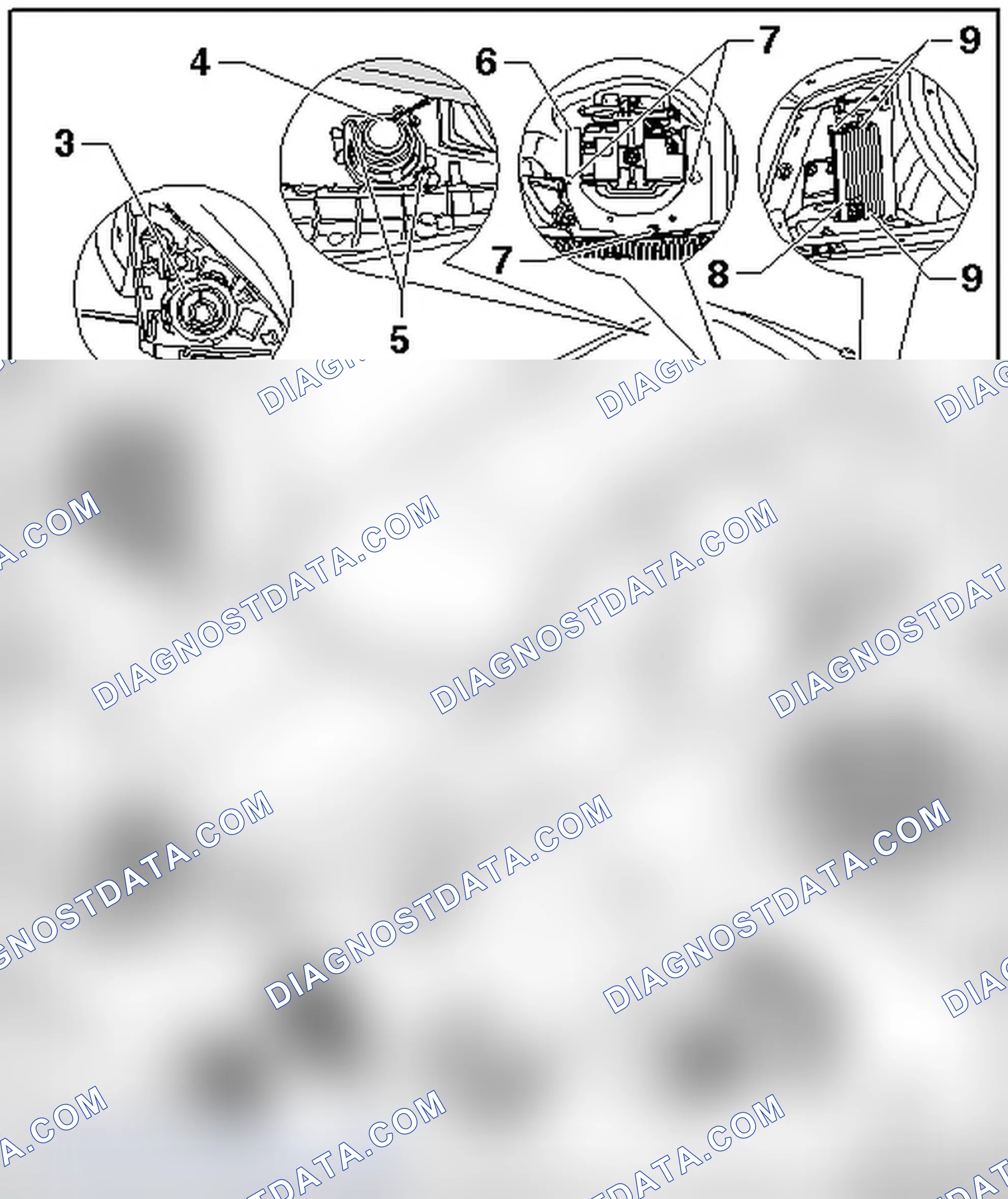 Scheme 249: SOUND SYSTEM COMPONENT LOCATION OVERVIEW, THROUGH 10.31.2008