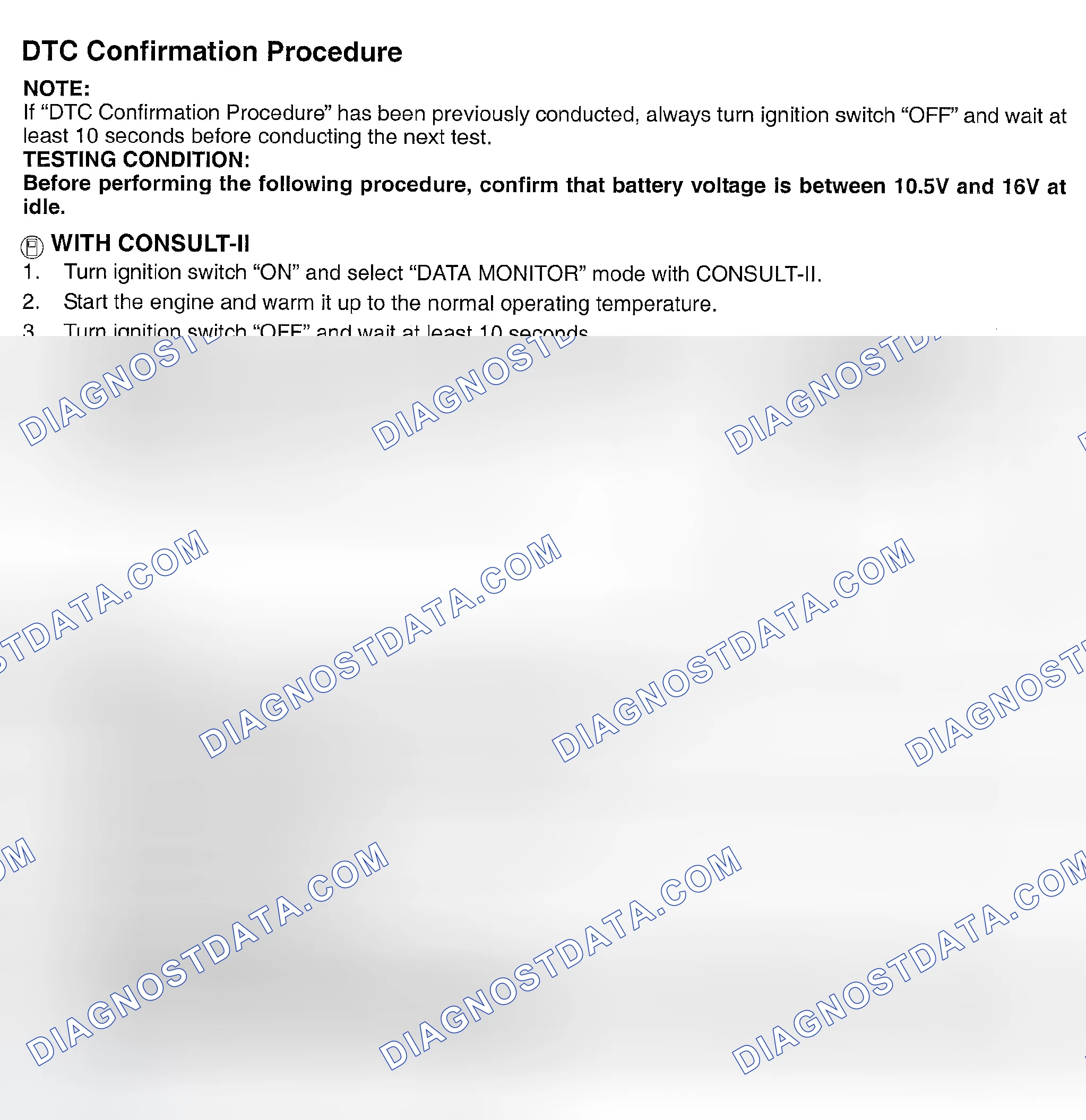 Scheme 281: DTC Confirmation Procedure