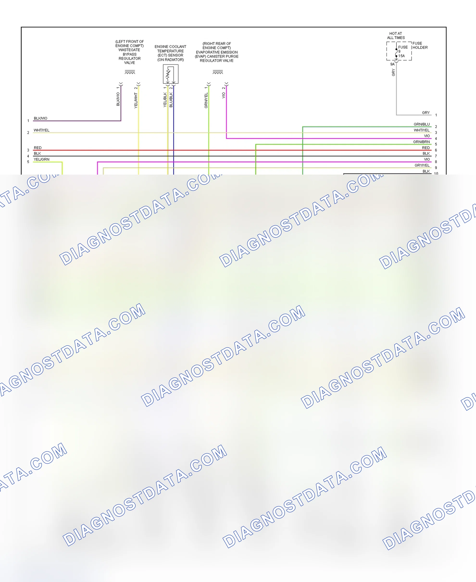 Scheme 5: Wiring Diagram (A4 1.8L - 2 Of 4)