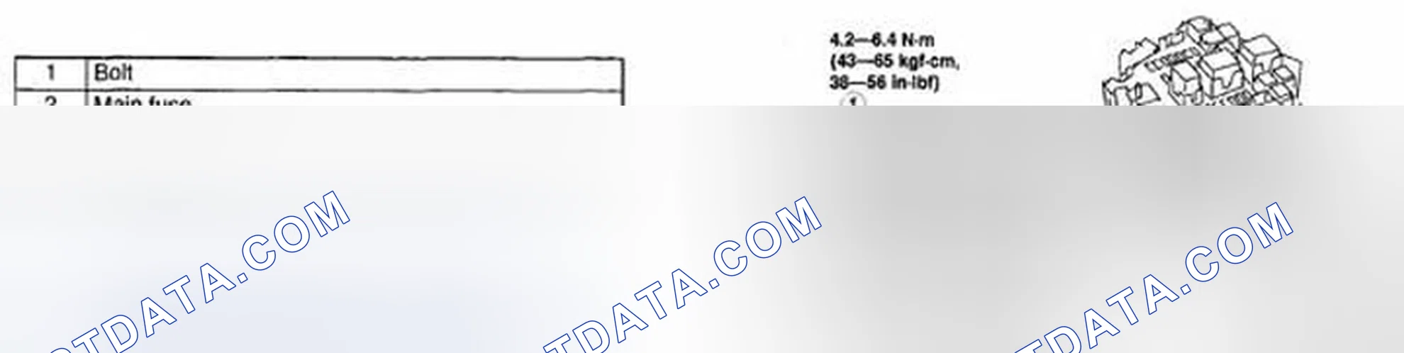 Scheme 7: MAIN FUSE REMOVAL/INSTALLATION