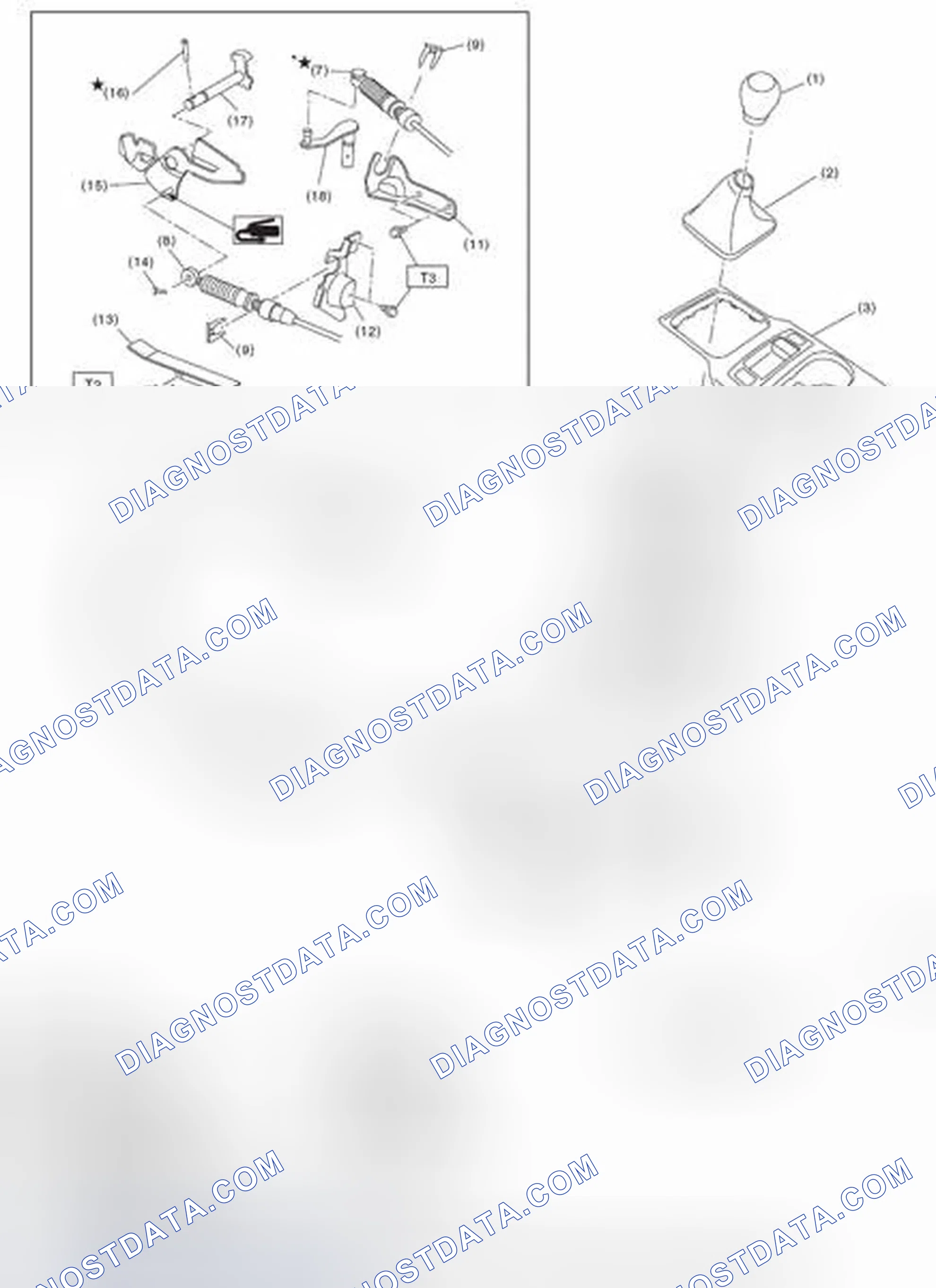 Scheme 636: 6MT GEAR SHIFT LEVER