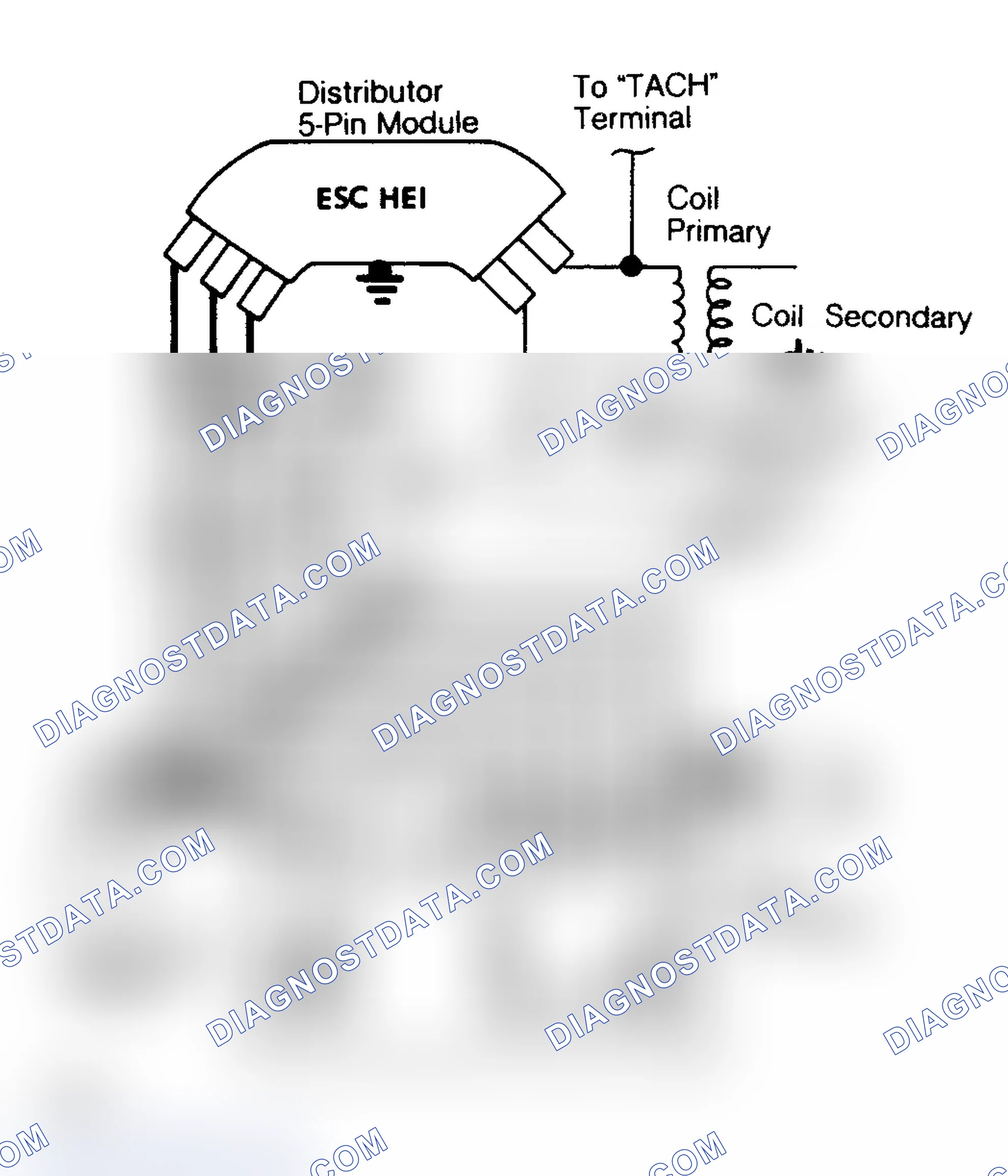 Scheme 9: Wiring Diagram for HEI Sys. w/Electronic Spark Control (ESC)