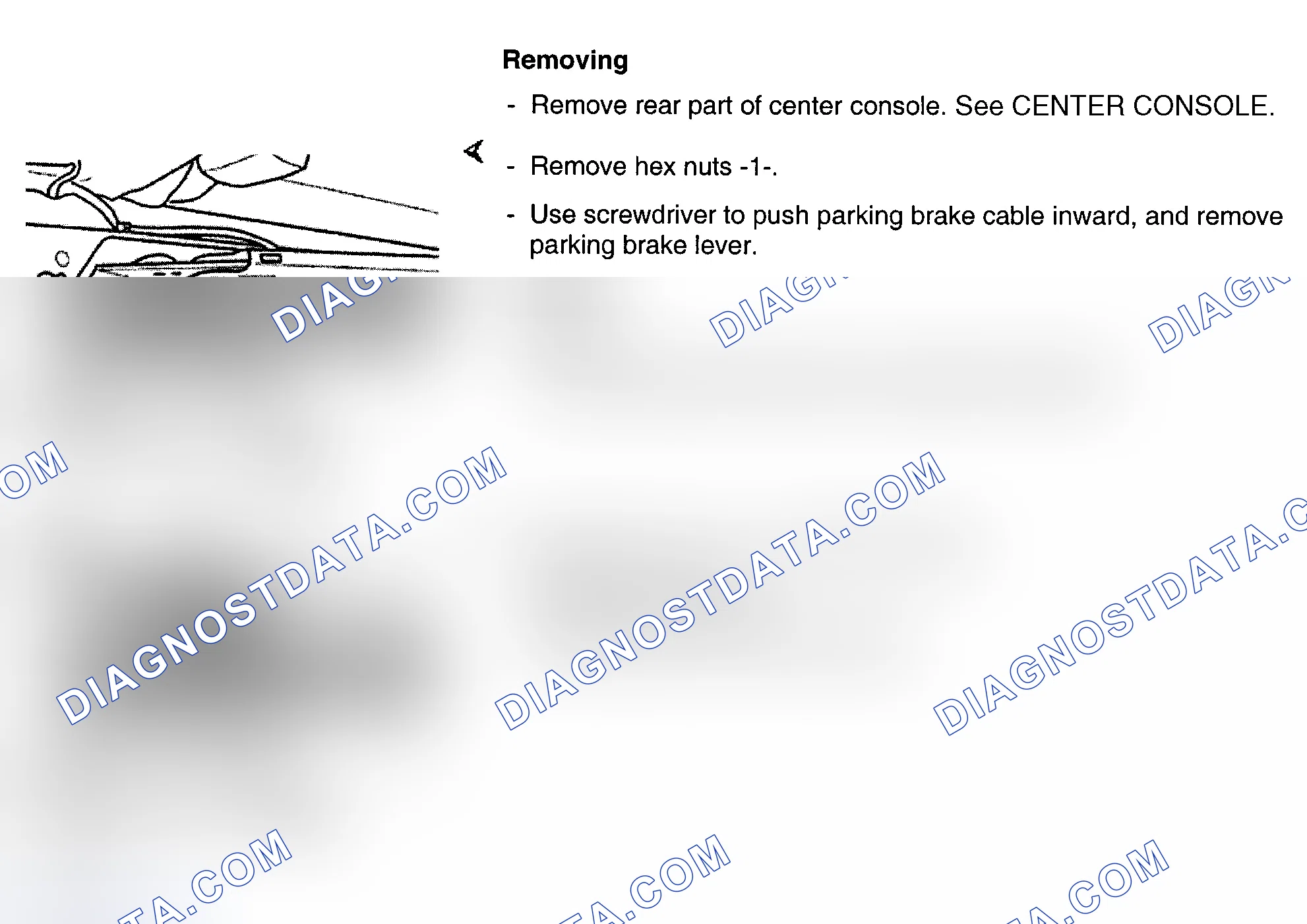 Scheme 34: PARKING BRAKE HANDLE