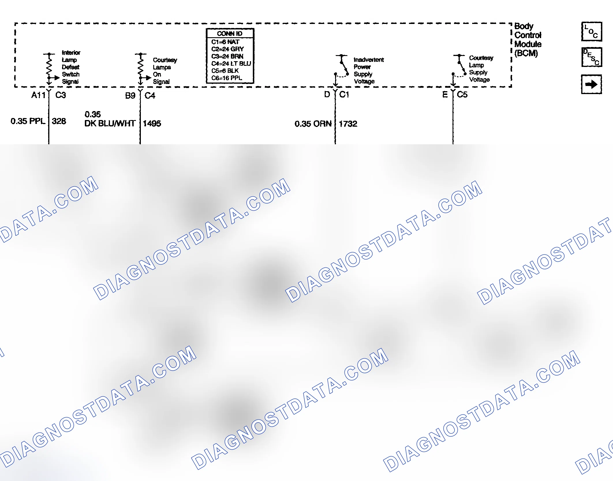 Scheme 26: Interior Lights Schematics