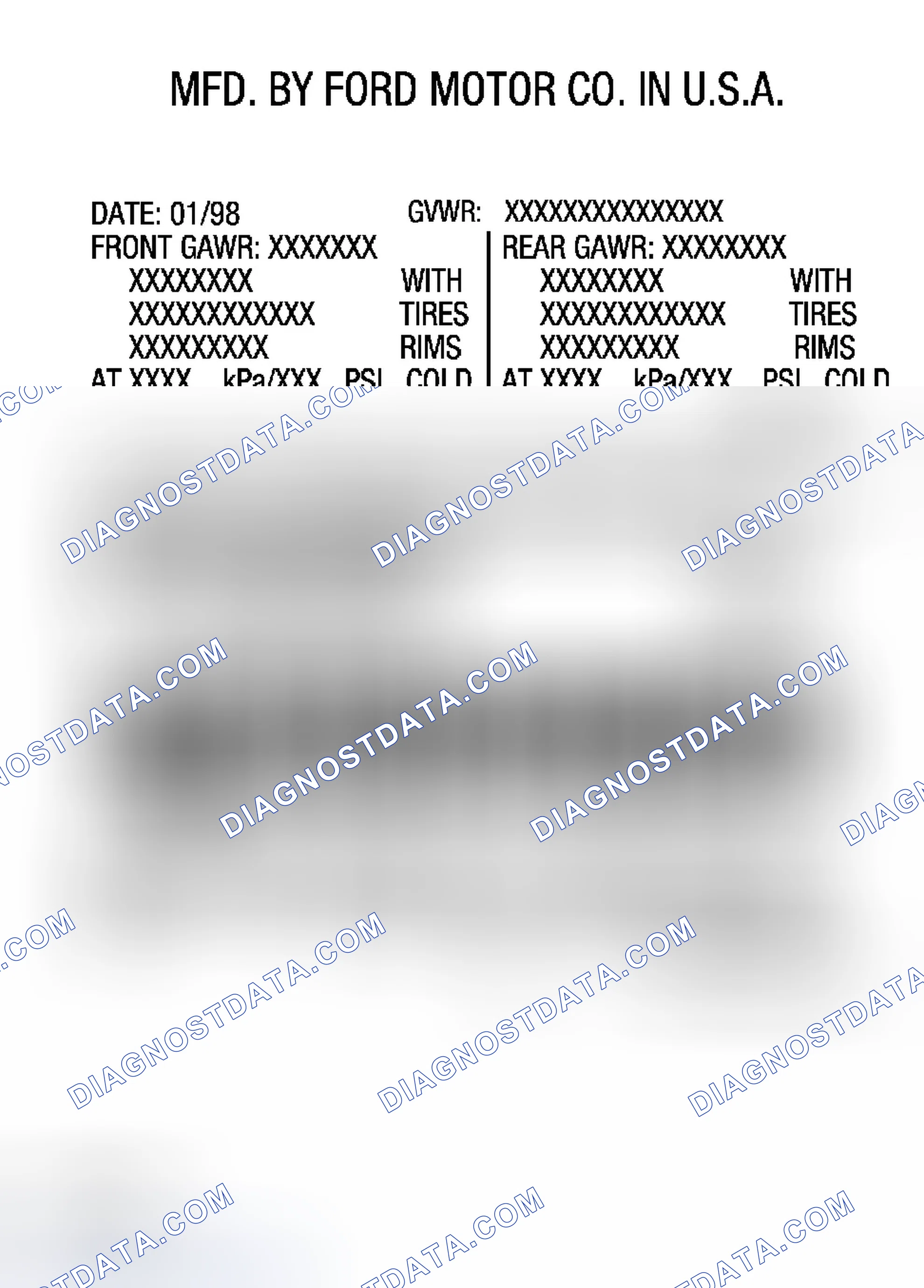 Scheme 33: Paint Codes - Ford Freestyle
